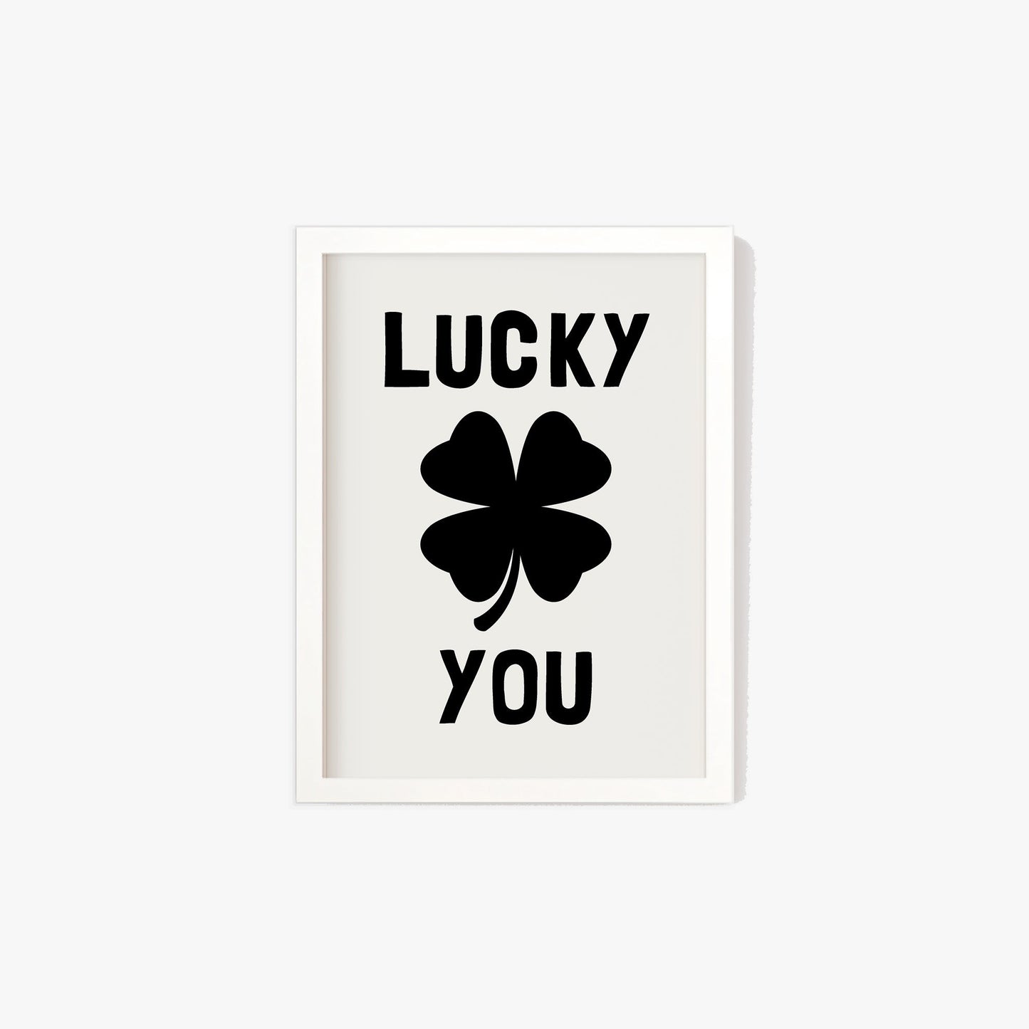 Lucky You Clover Print