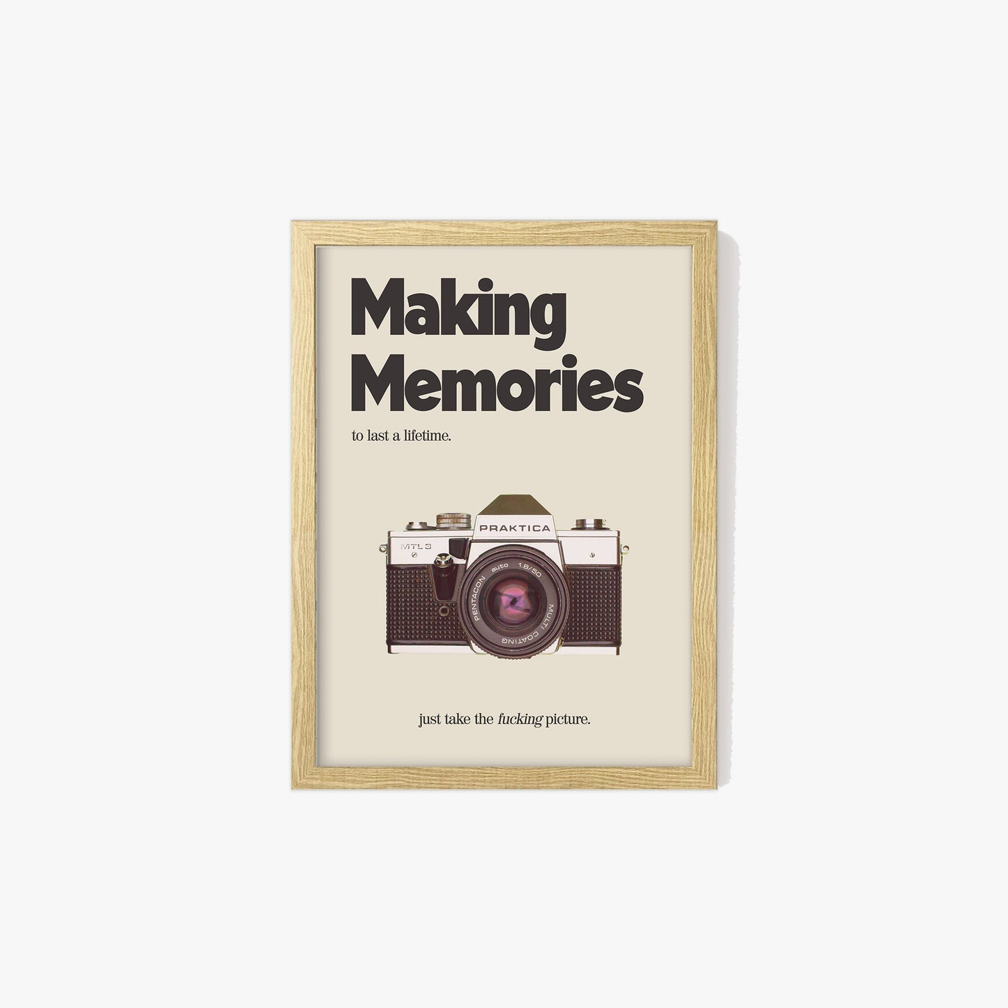 Retro Making Memories Camera Print