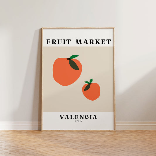 Fruit Market Valencia Print