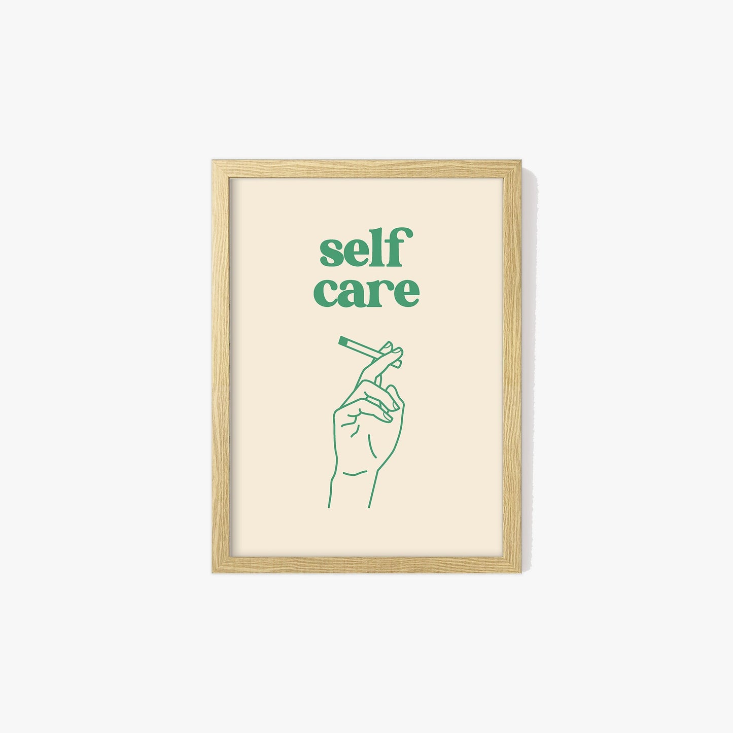 Self Care Smoking Print