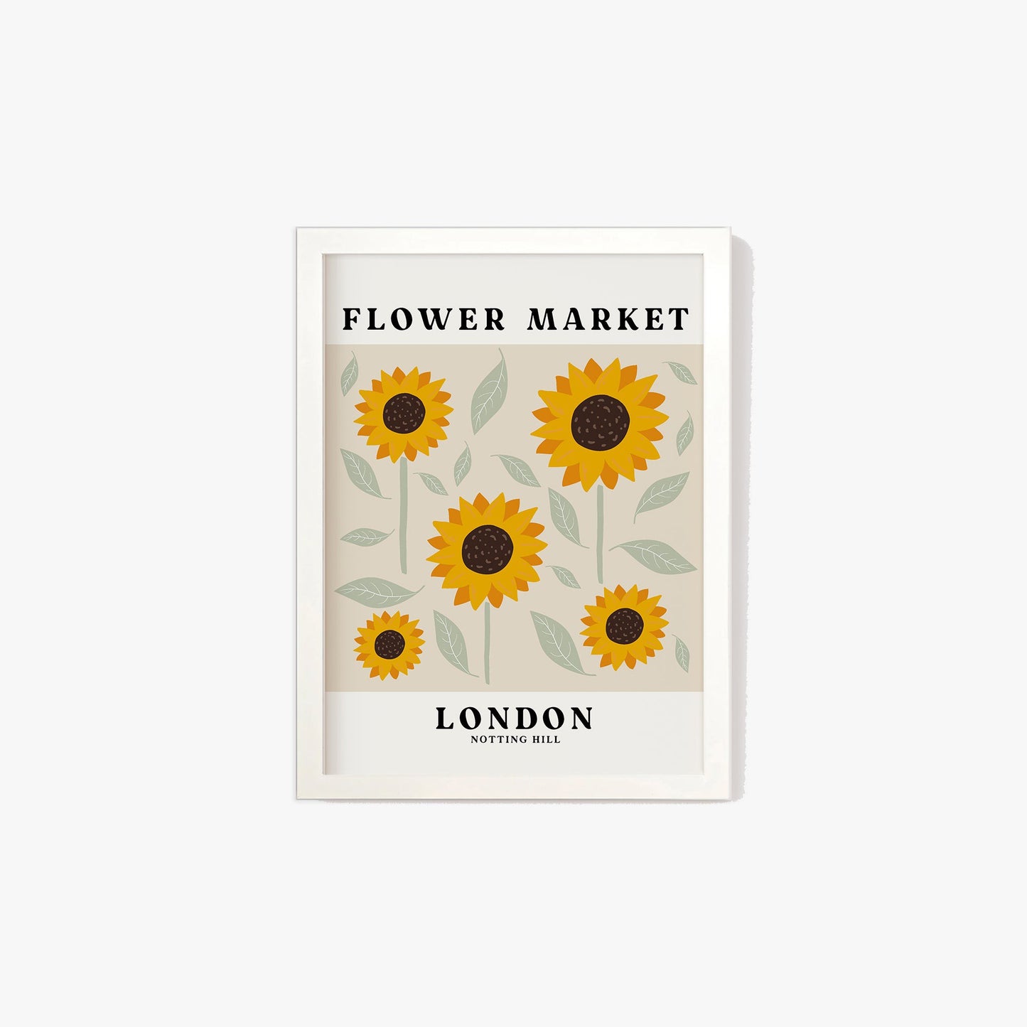 Flower Market Sunflower London Print