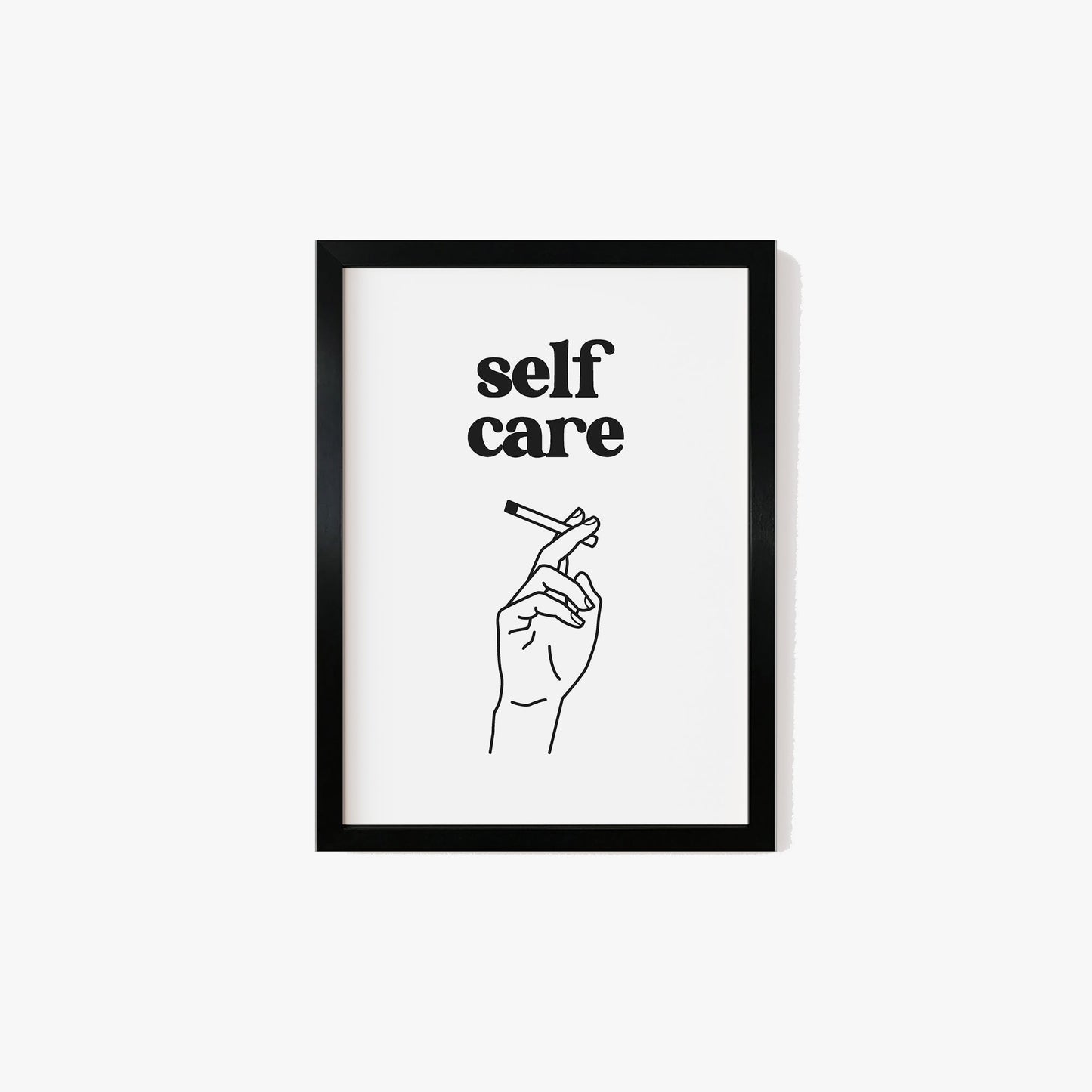 Self Care Smoking Print