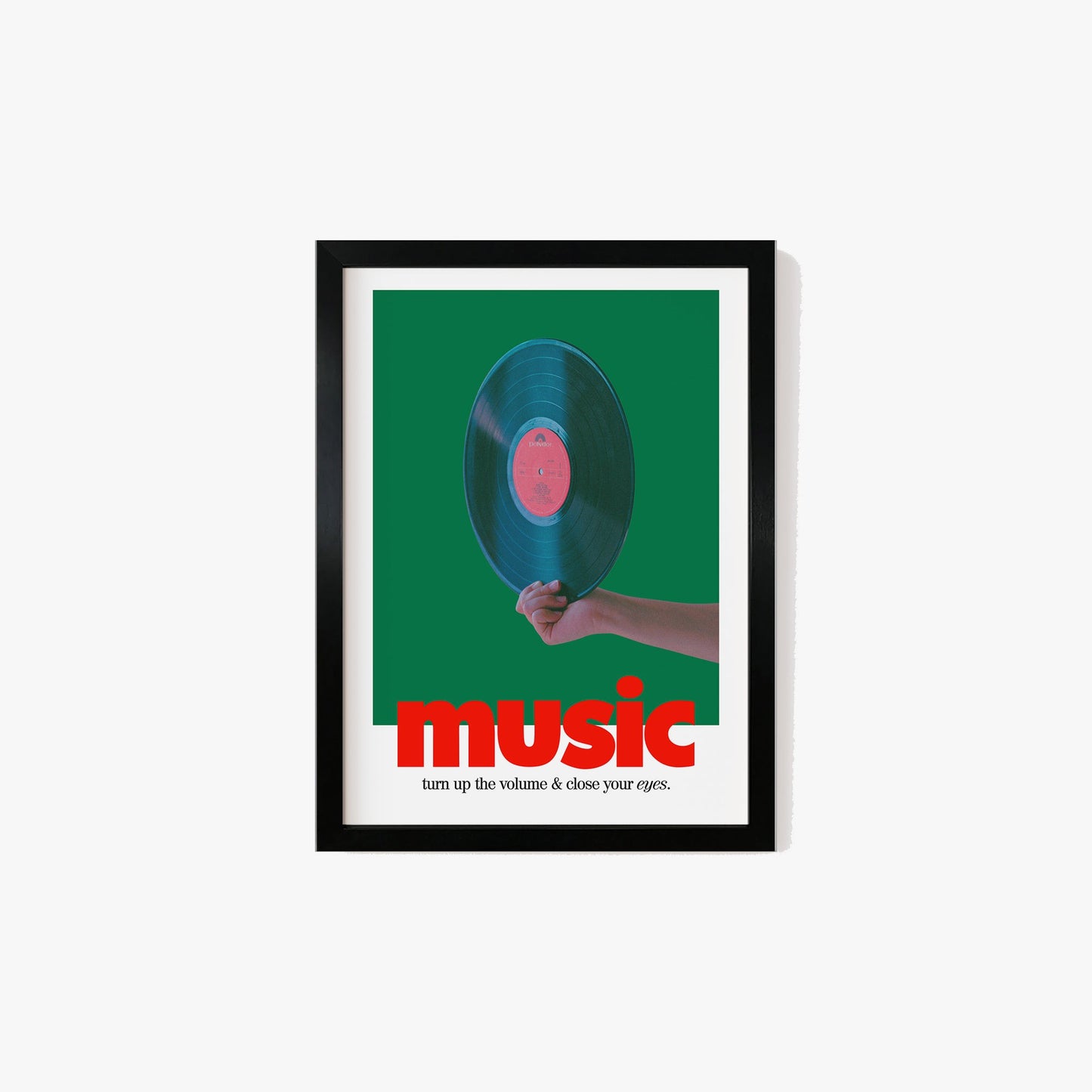 Retro Music Record Print