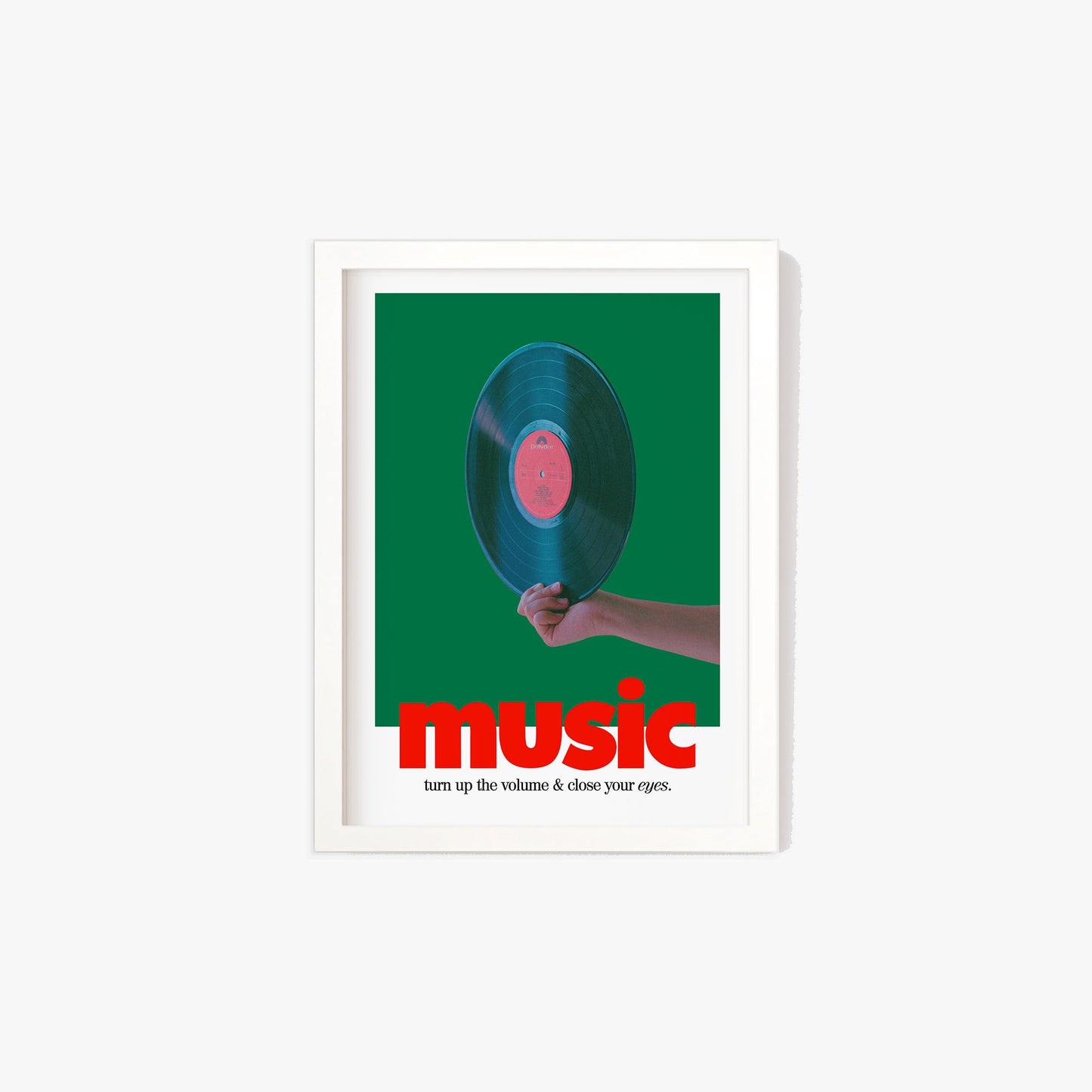 Retro Music Record Print