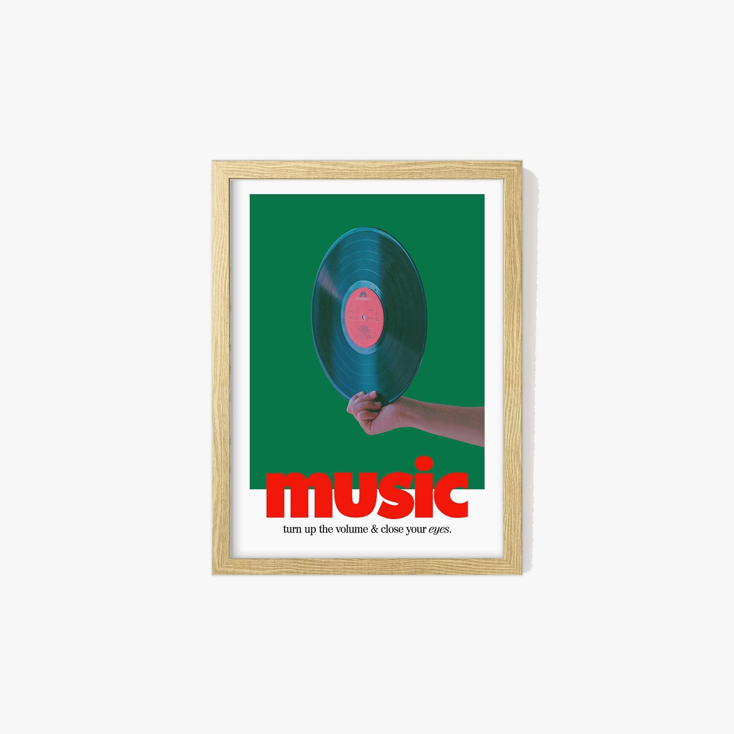 Retro Music Record Print