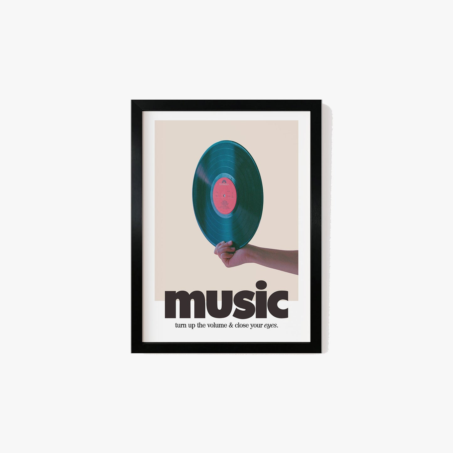 Retro Music Record Print