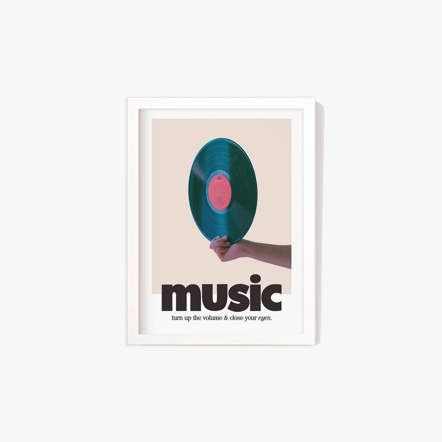 Retro Music Record Print