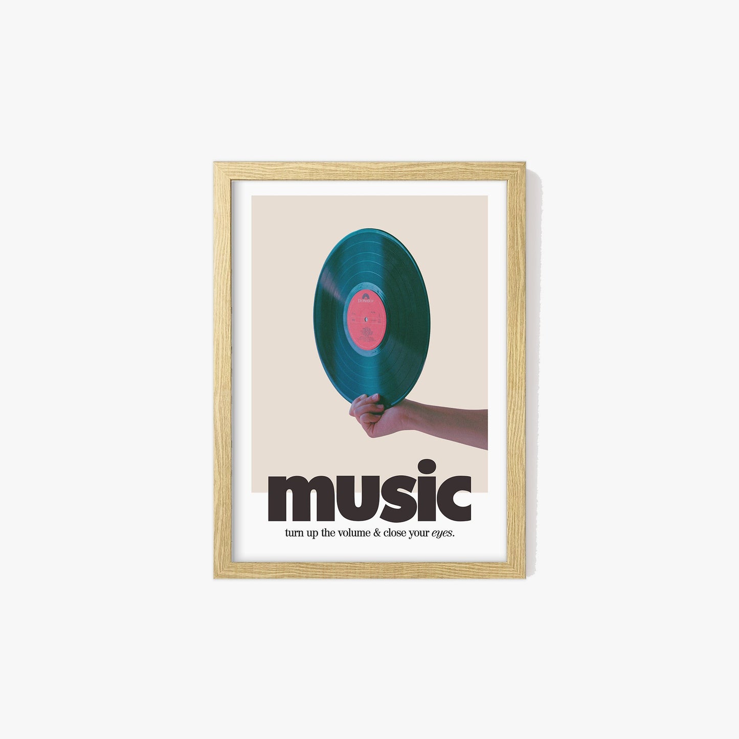 Retro Music Record Print