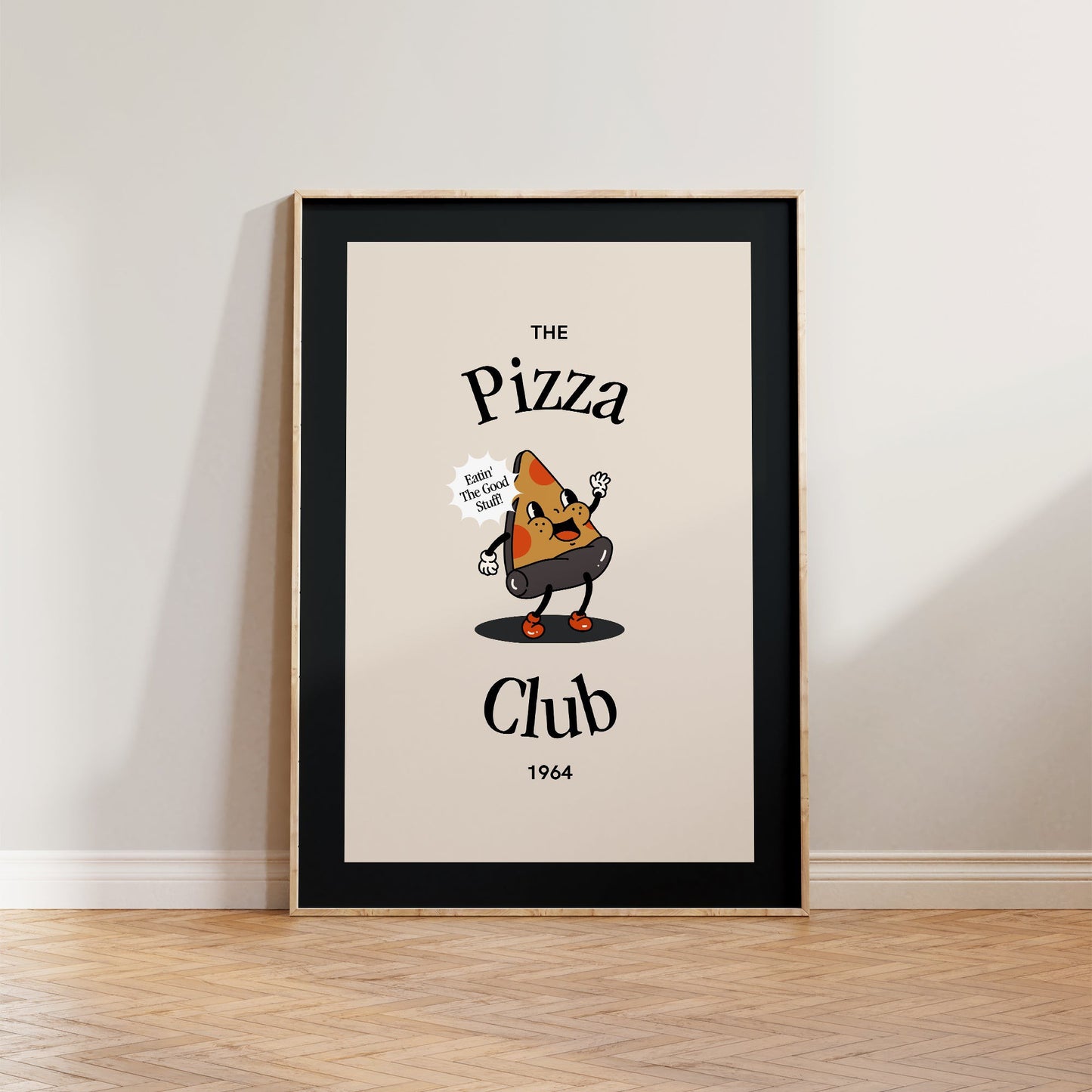 Retro Pizza Club Print