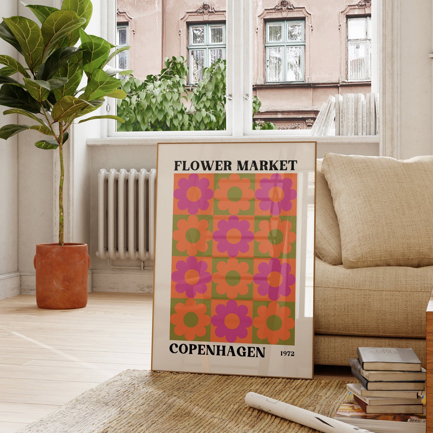 Flower Market Copenhagen Print #2