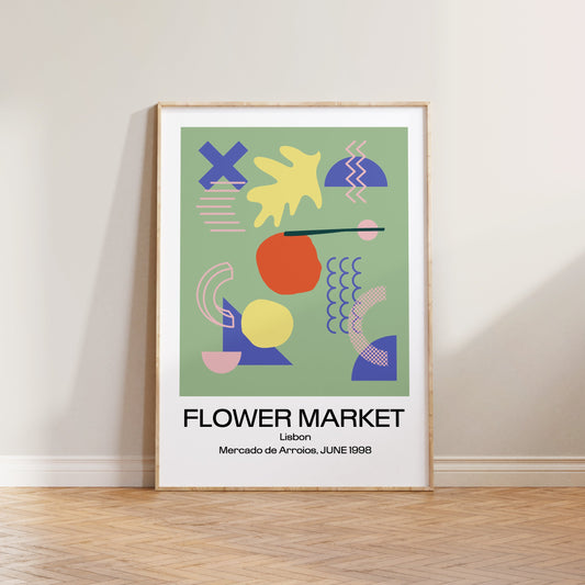 Flower Market Lisbon Print