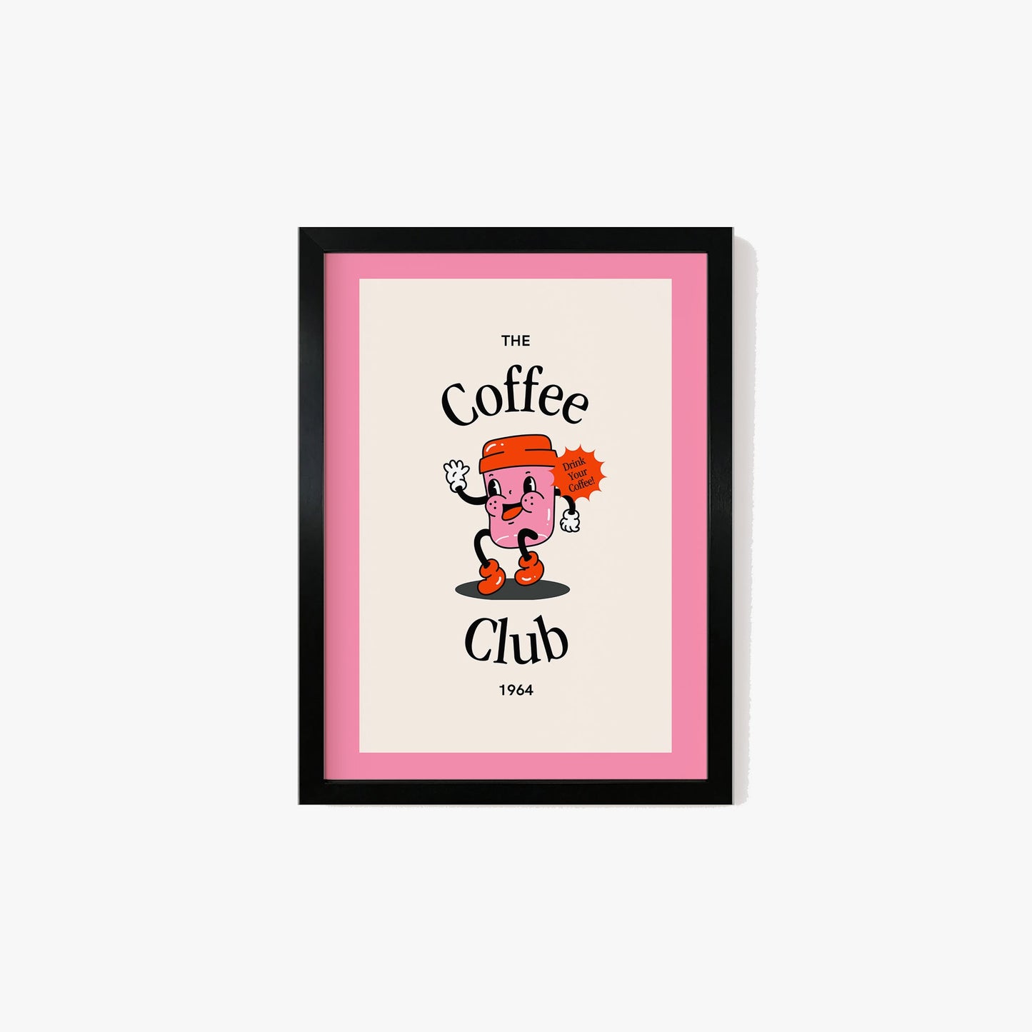 Retro Coffee Club Print