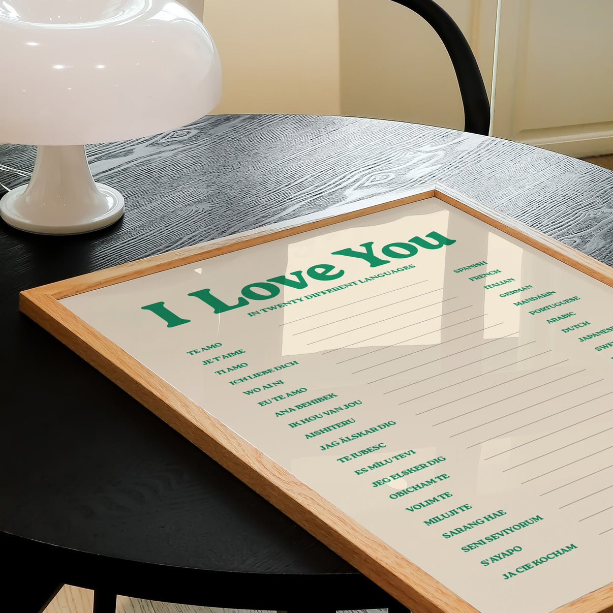 I Love You Retro Print – Lune Club