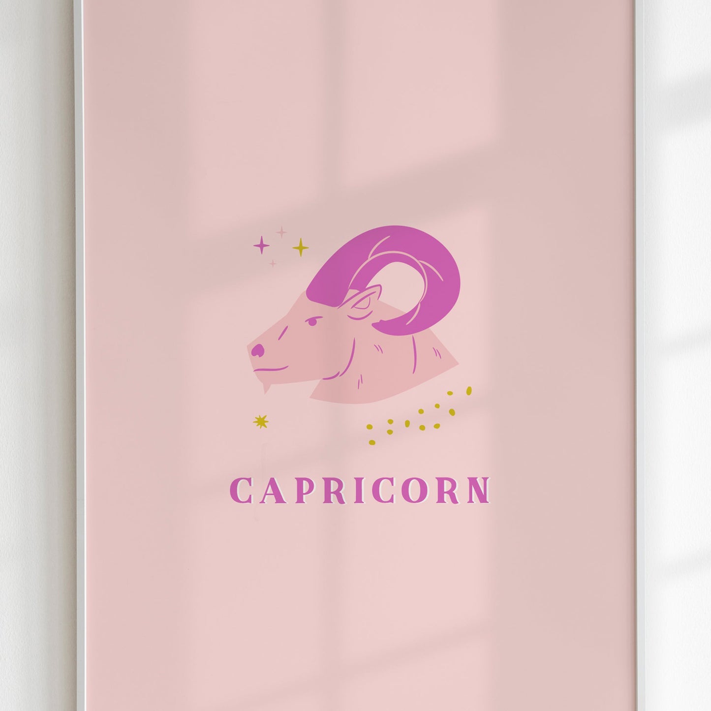 Capricorn Pink Print