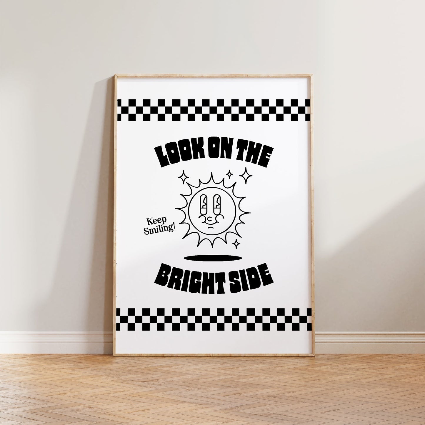 Retro Look On The Bright Side Print