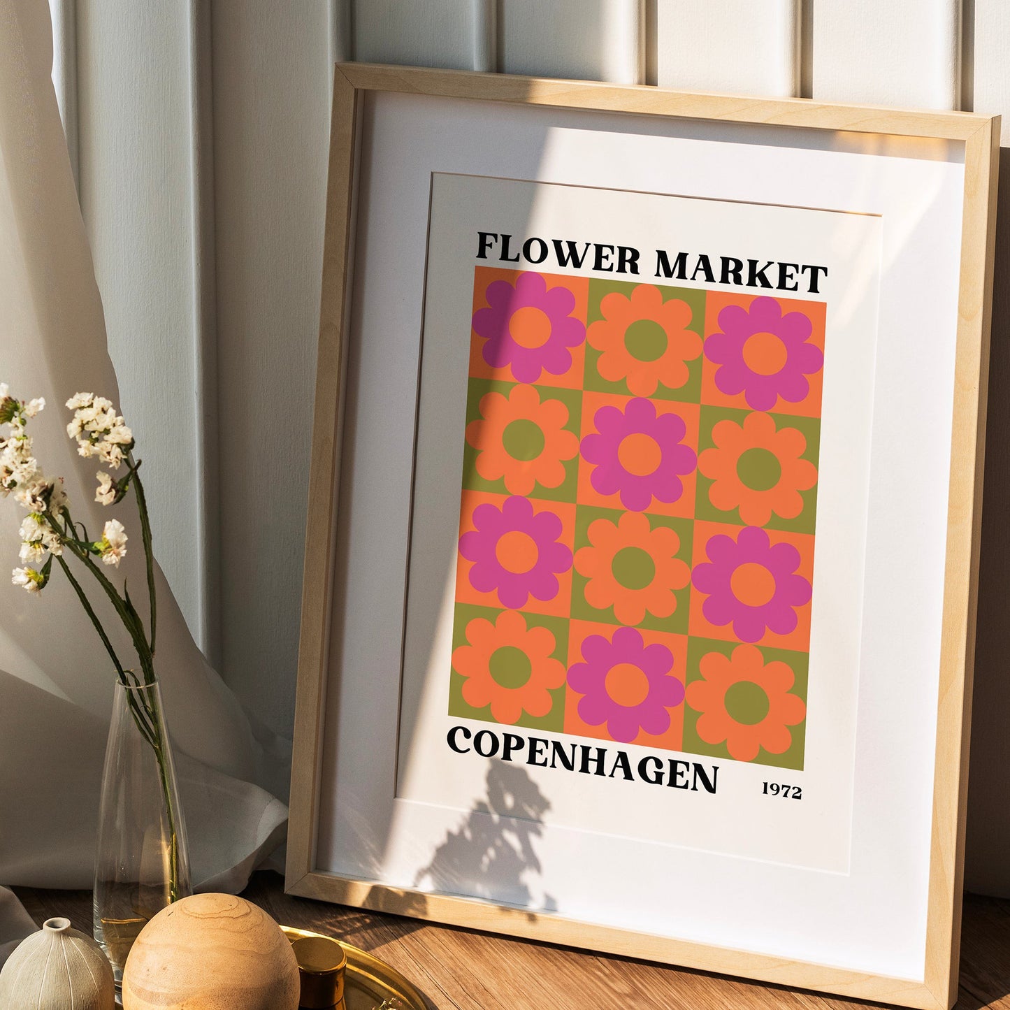 Flower Market Copenhagen Print #2