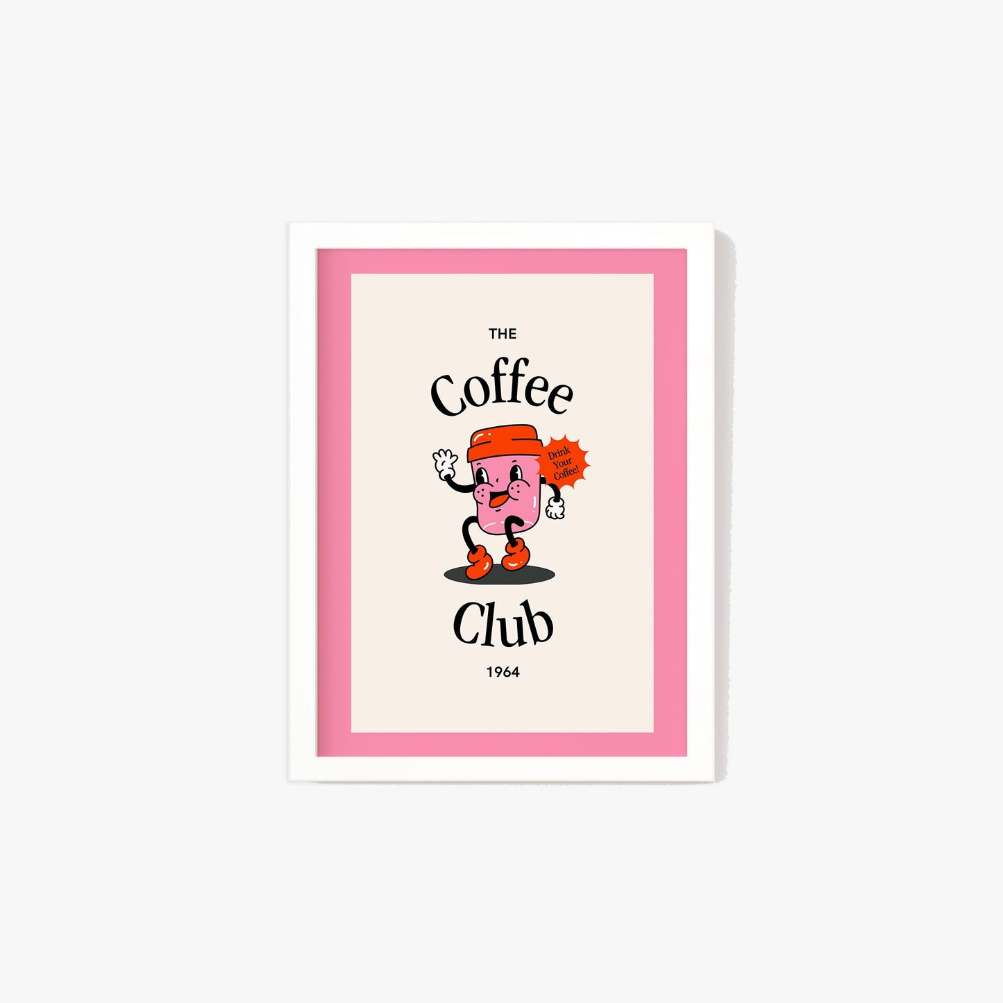 Retro Coffee Club Print