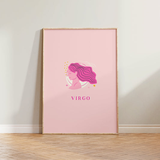 Virgo Pink Print