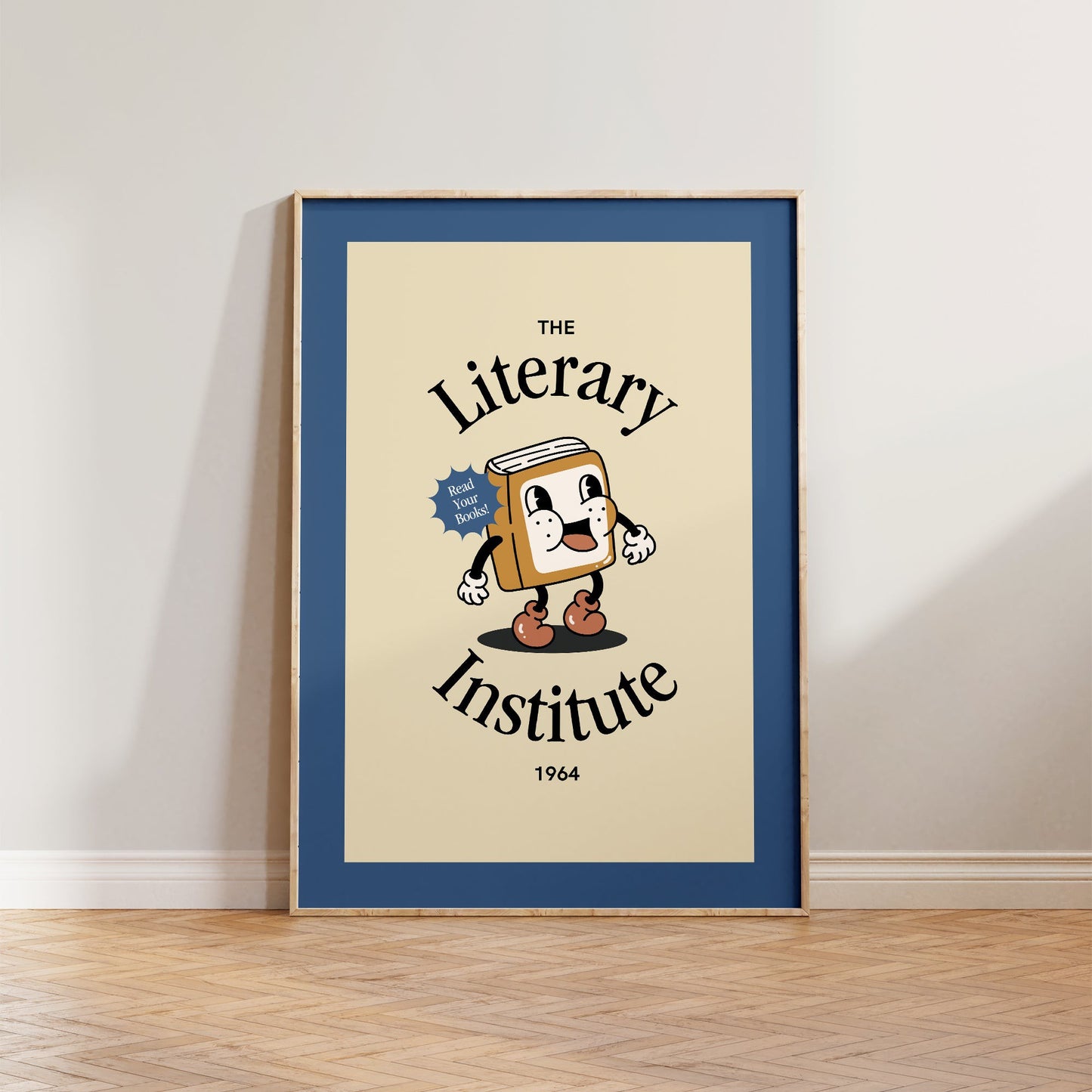 Retro The Literary Institute Print