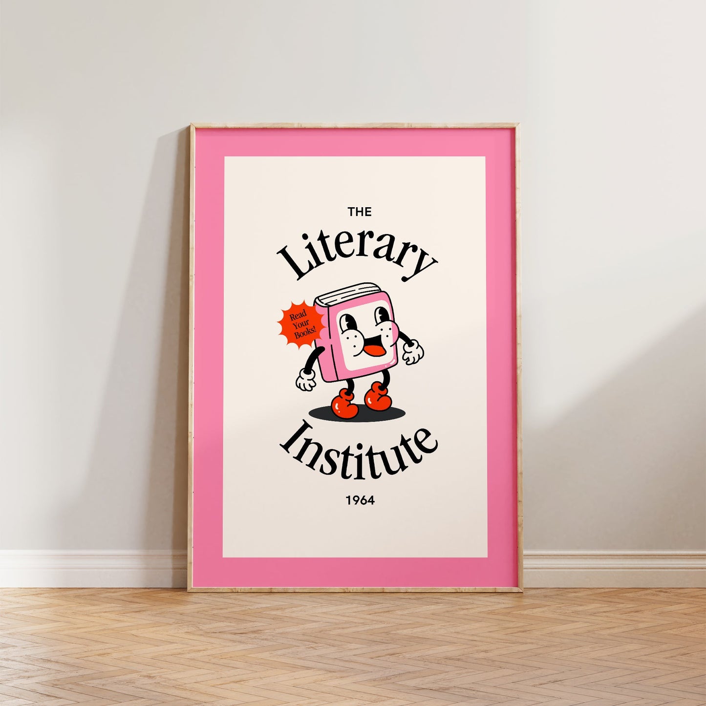 Retro The Literary Institute Print