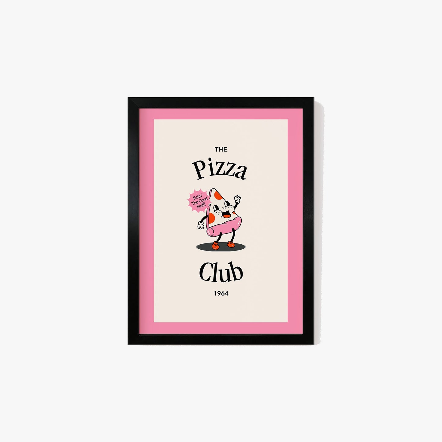 Retro Pizza Club Print