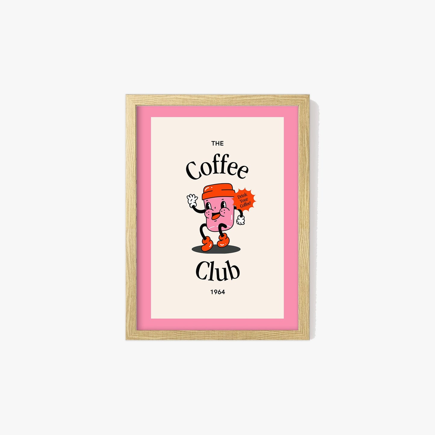 Retro Coffee Club Print