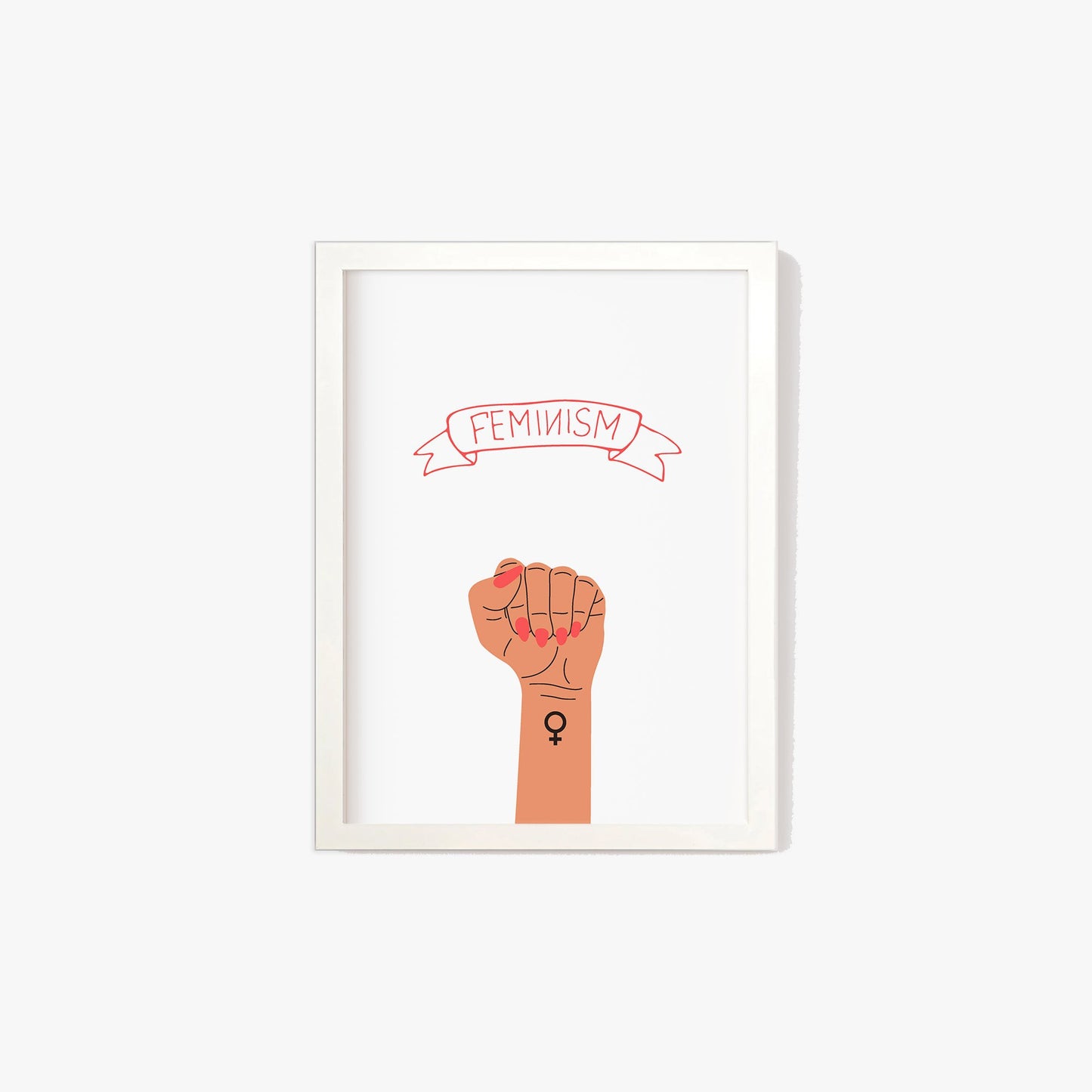 Feminist Fist Print