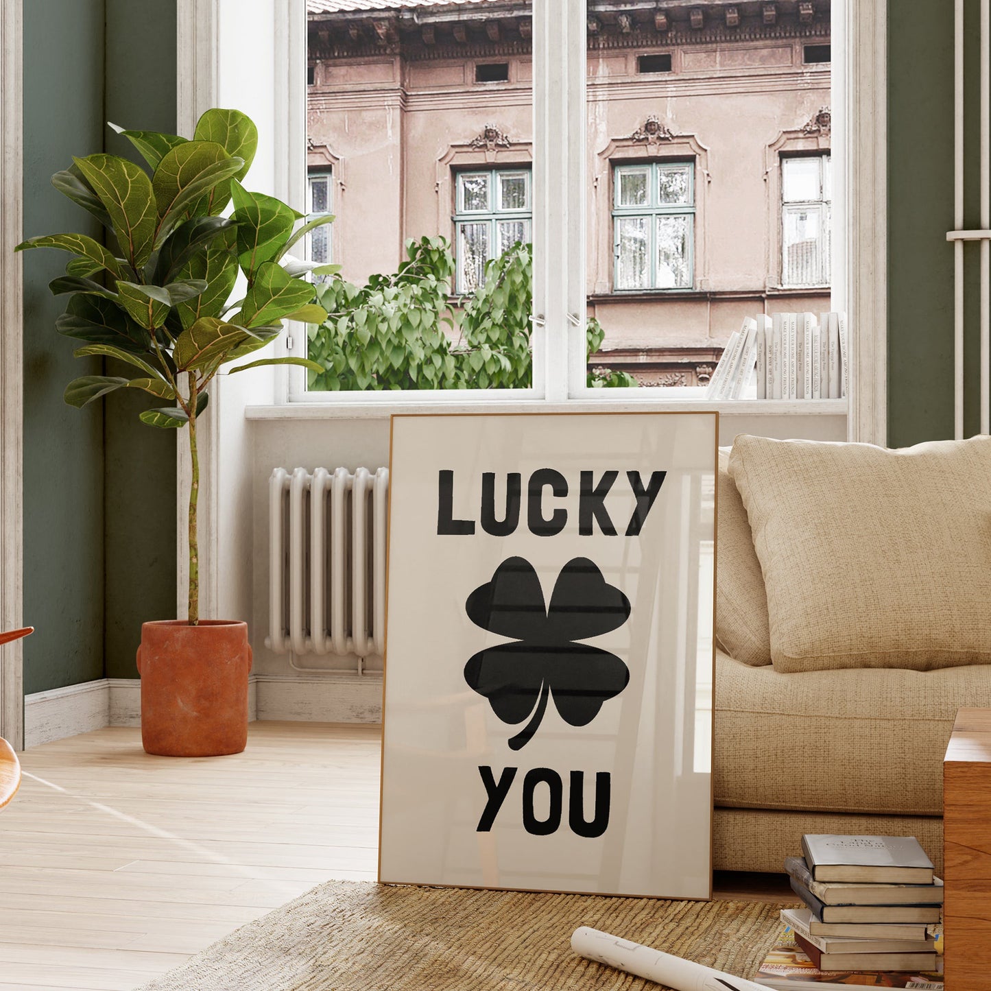 Lucky You Clover Print