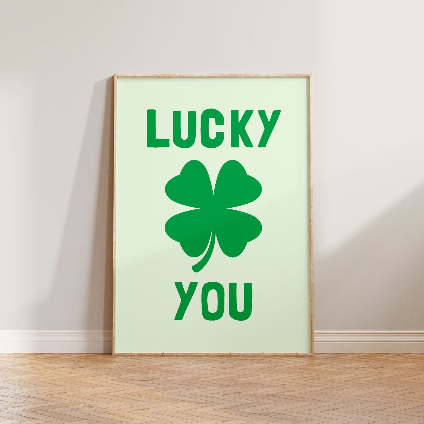 Lucky You Clover Print