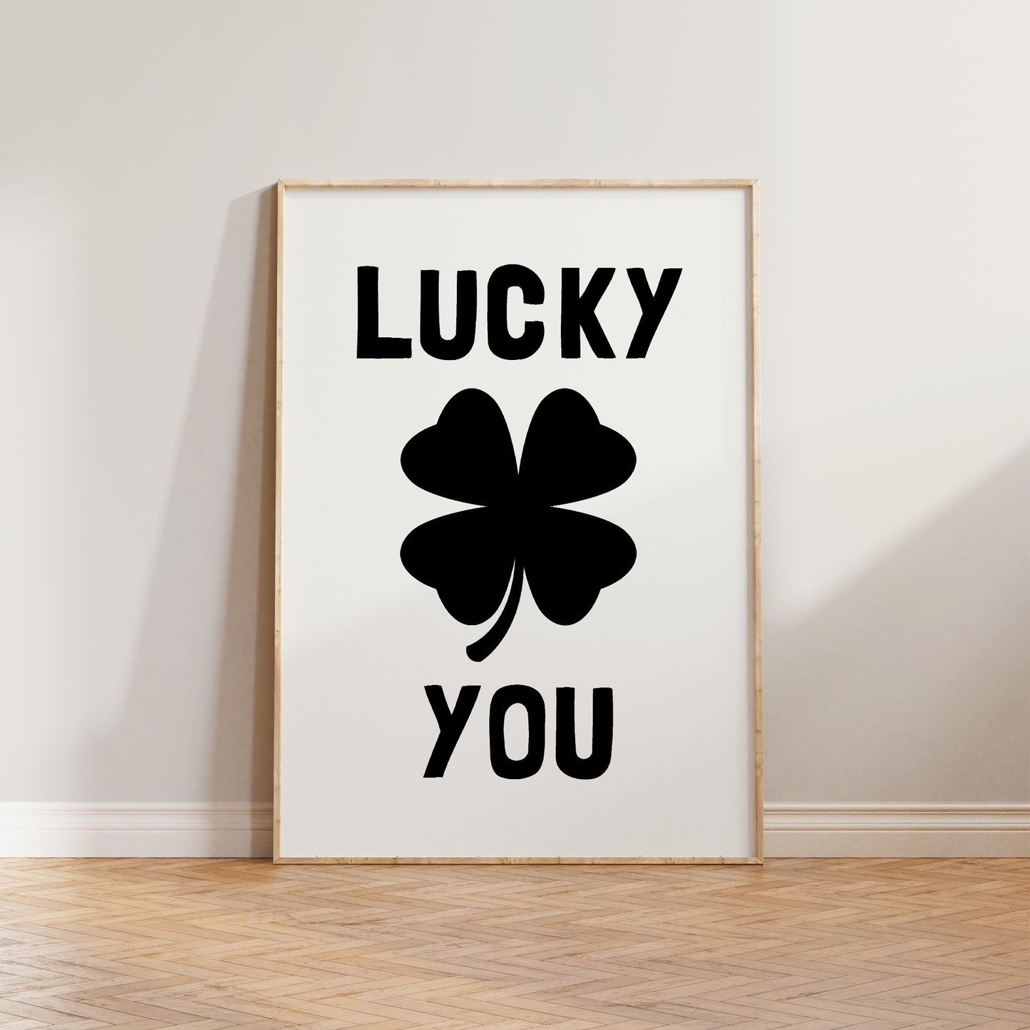 Lucky You Clover Print