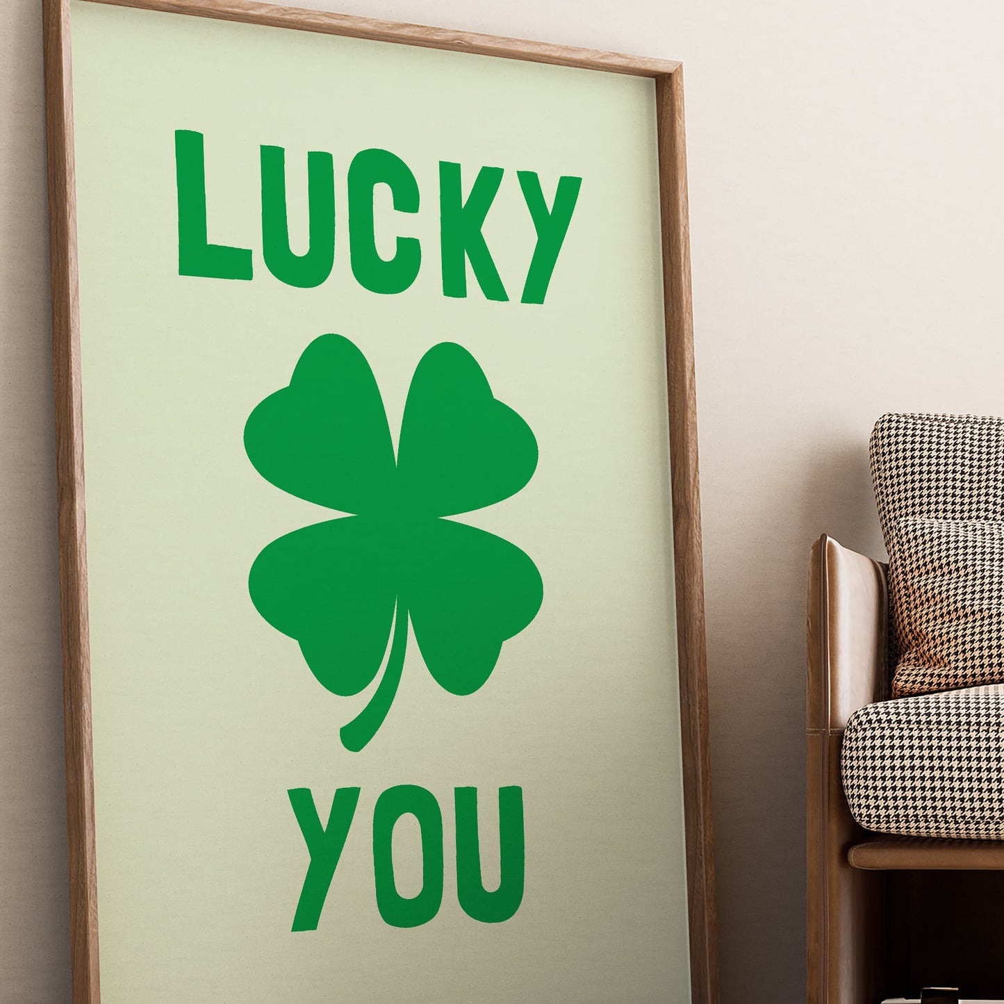 Lucky You Clover Print