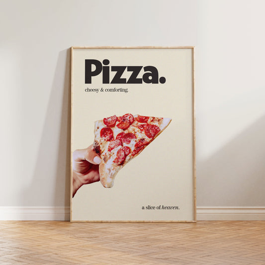 Retro Pizza Kitchen Print