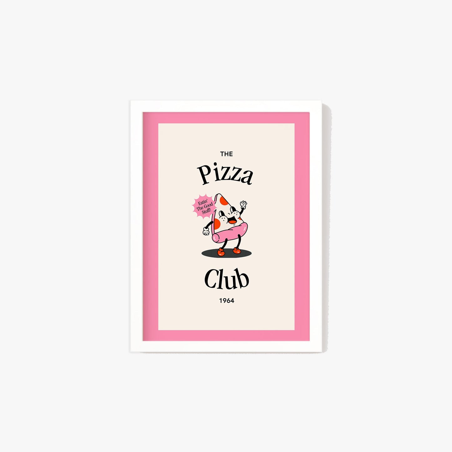 Retro Pizza Club Print