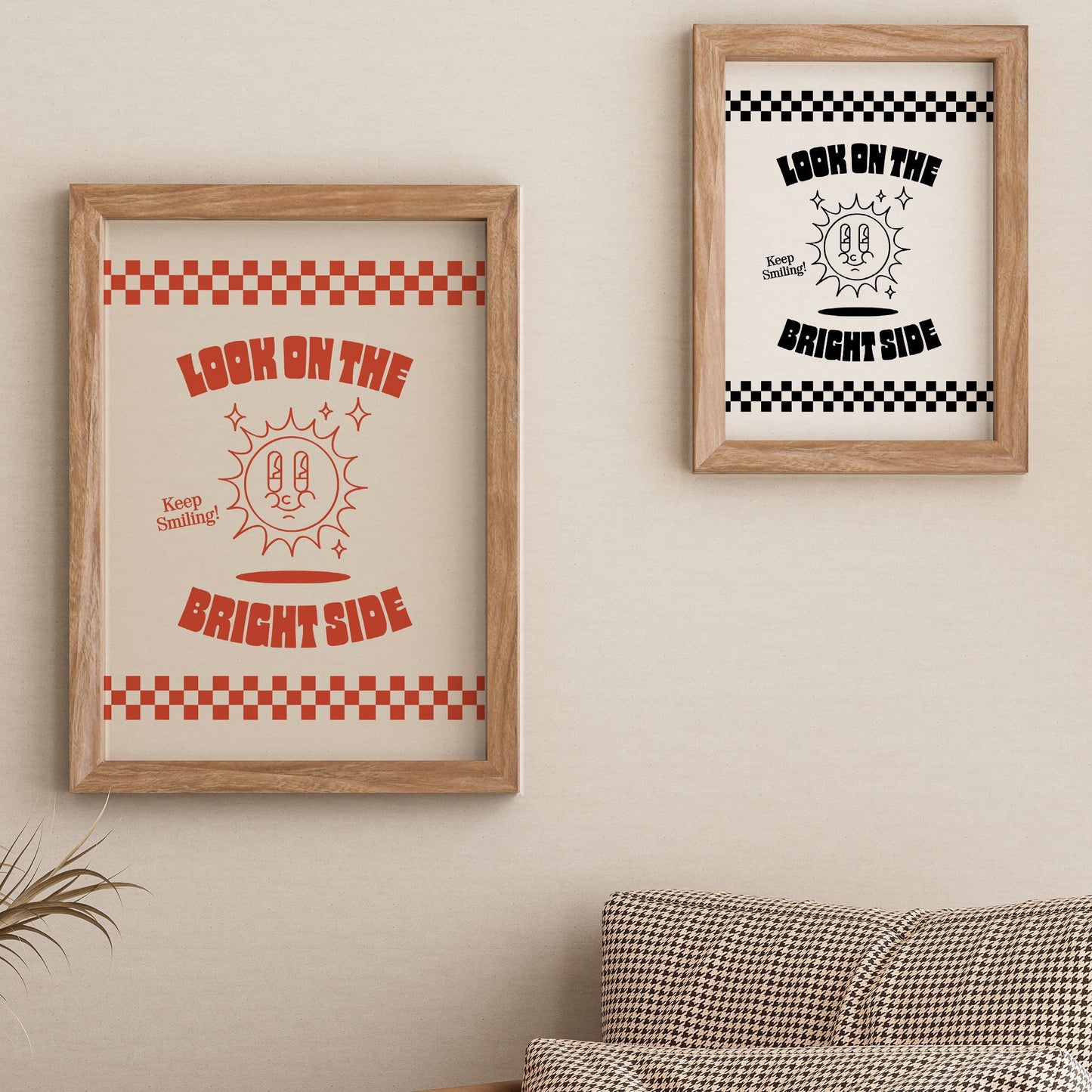 Retro Look On The Bright Side Print