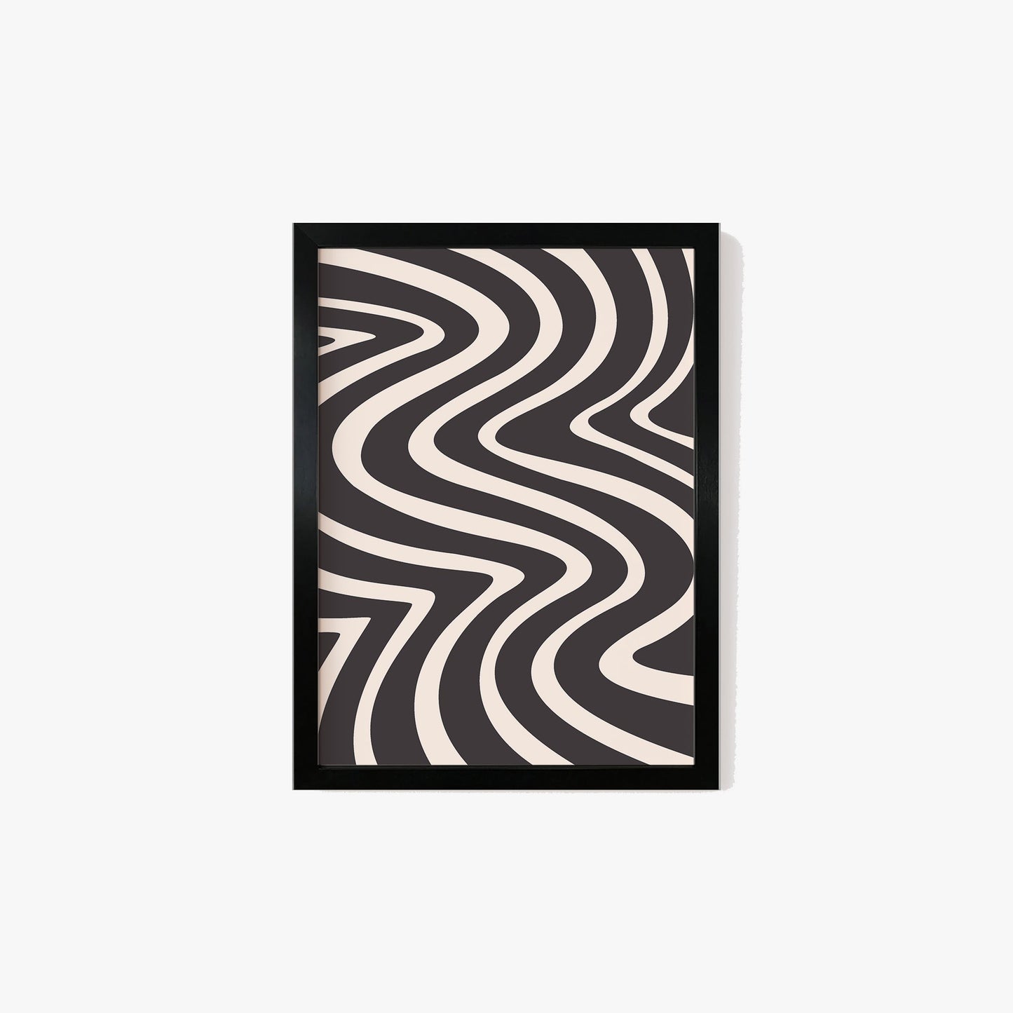 Abstract Wavy Pattern Print