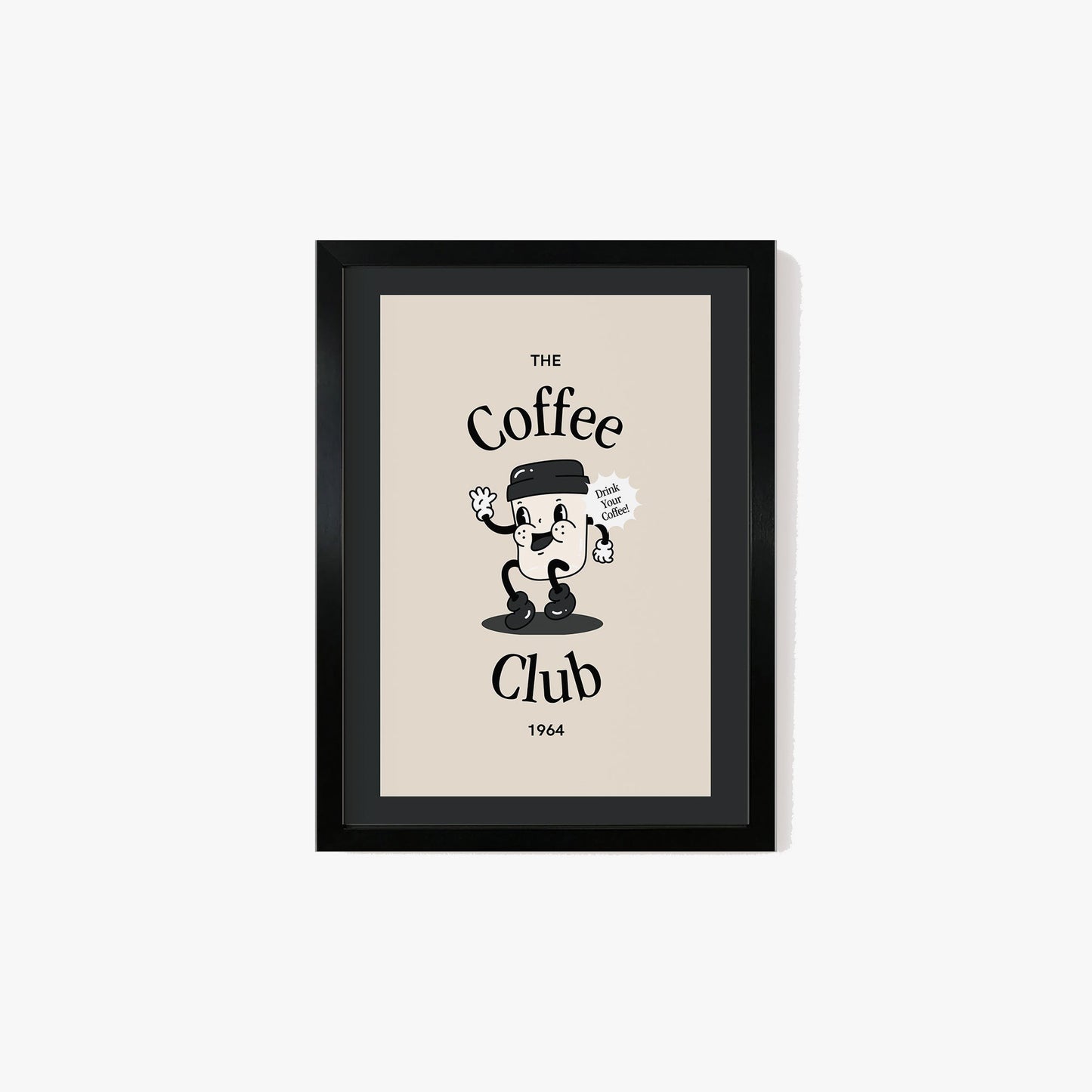 Retro Coffee Club Print