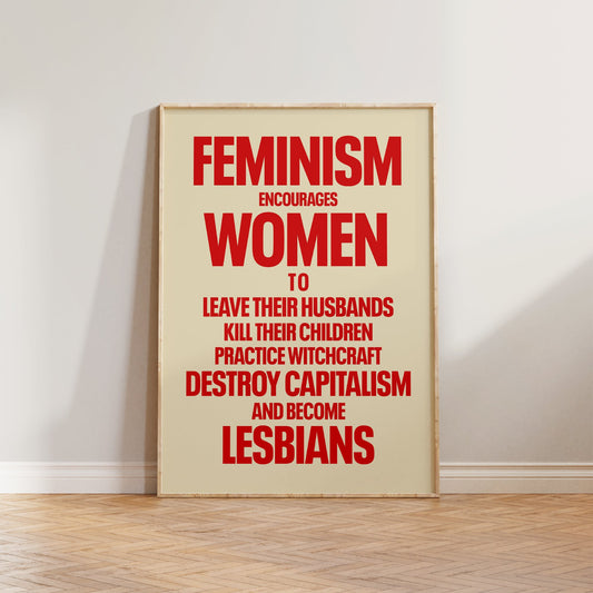 Retro Feminist Print