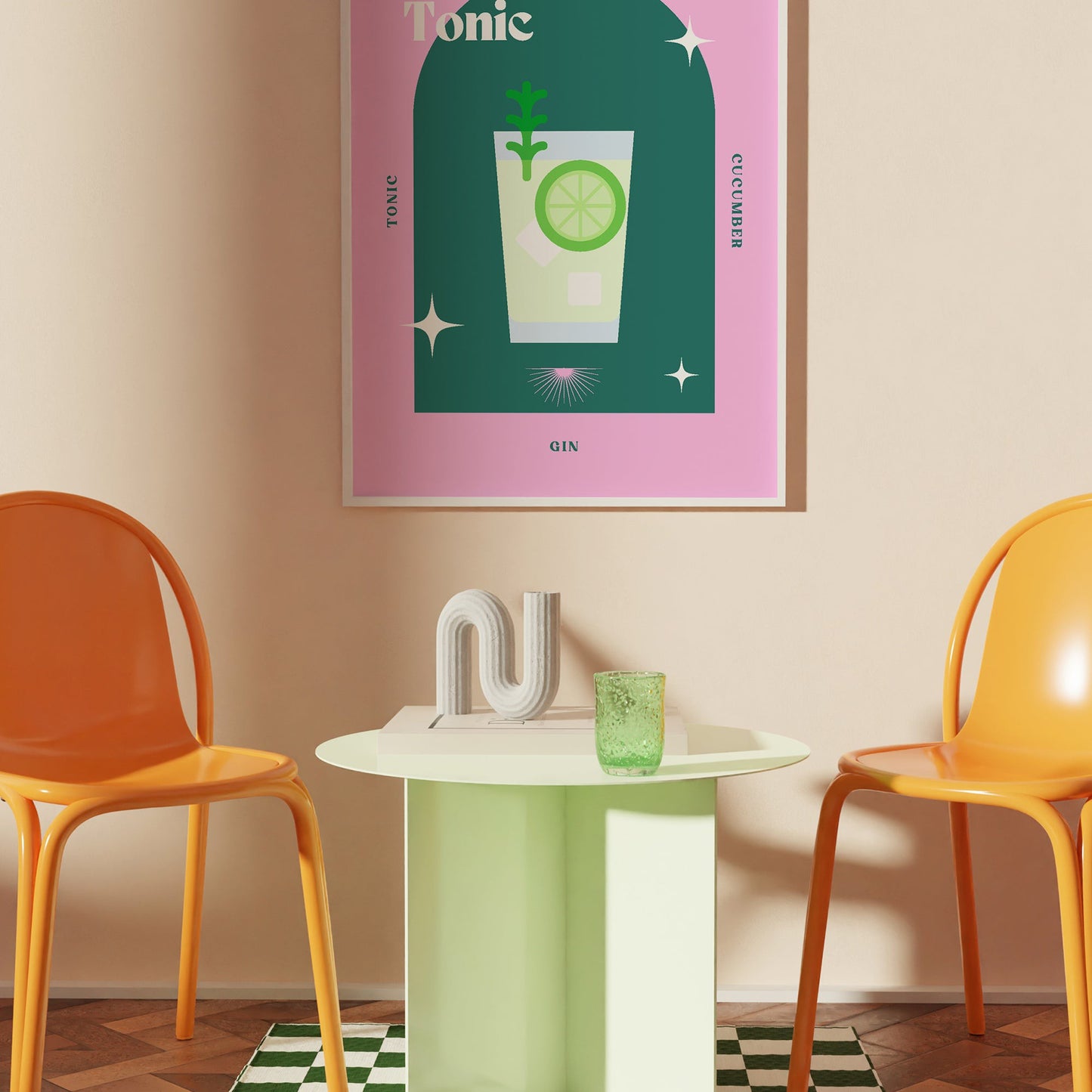 Retro Gin & Tonic Print