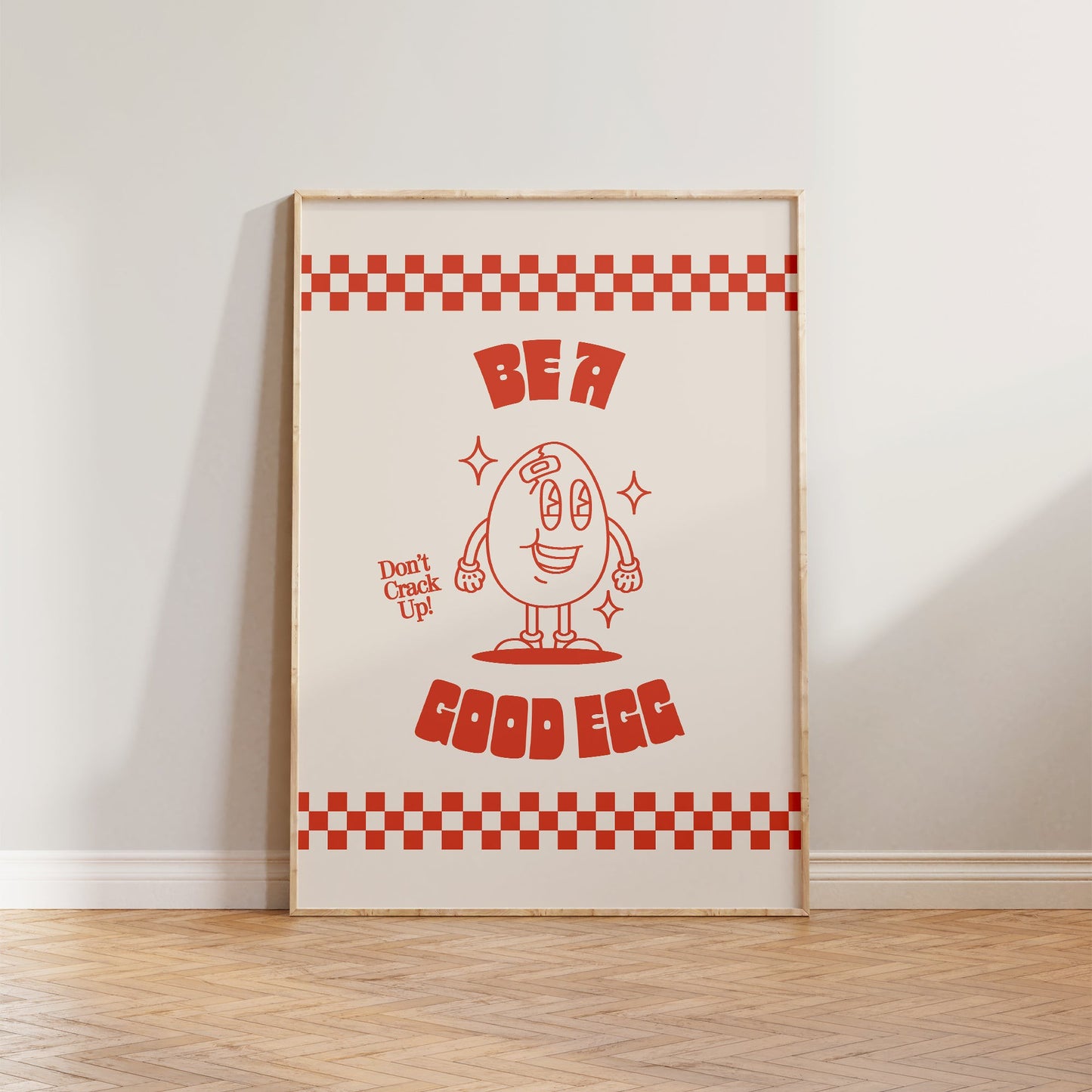 Retro Kitchen Be A Good Egg Print