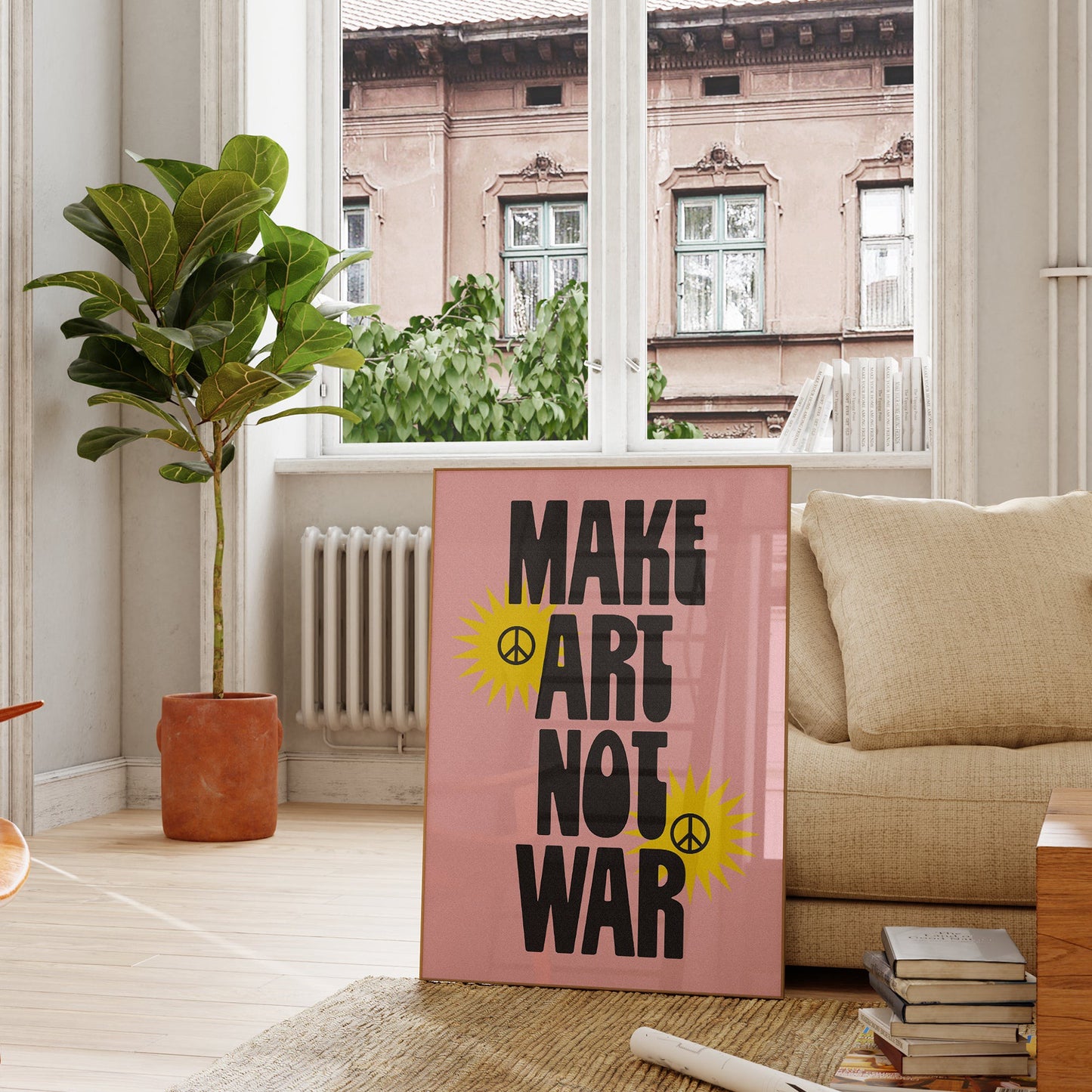 Make Art, Not War Print