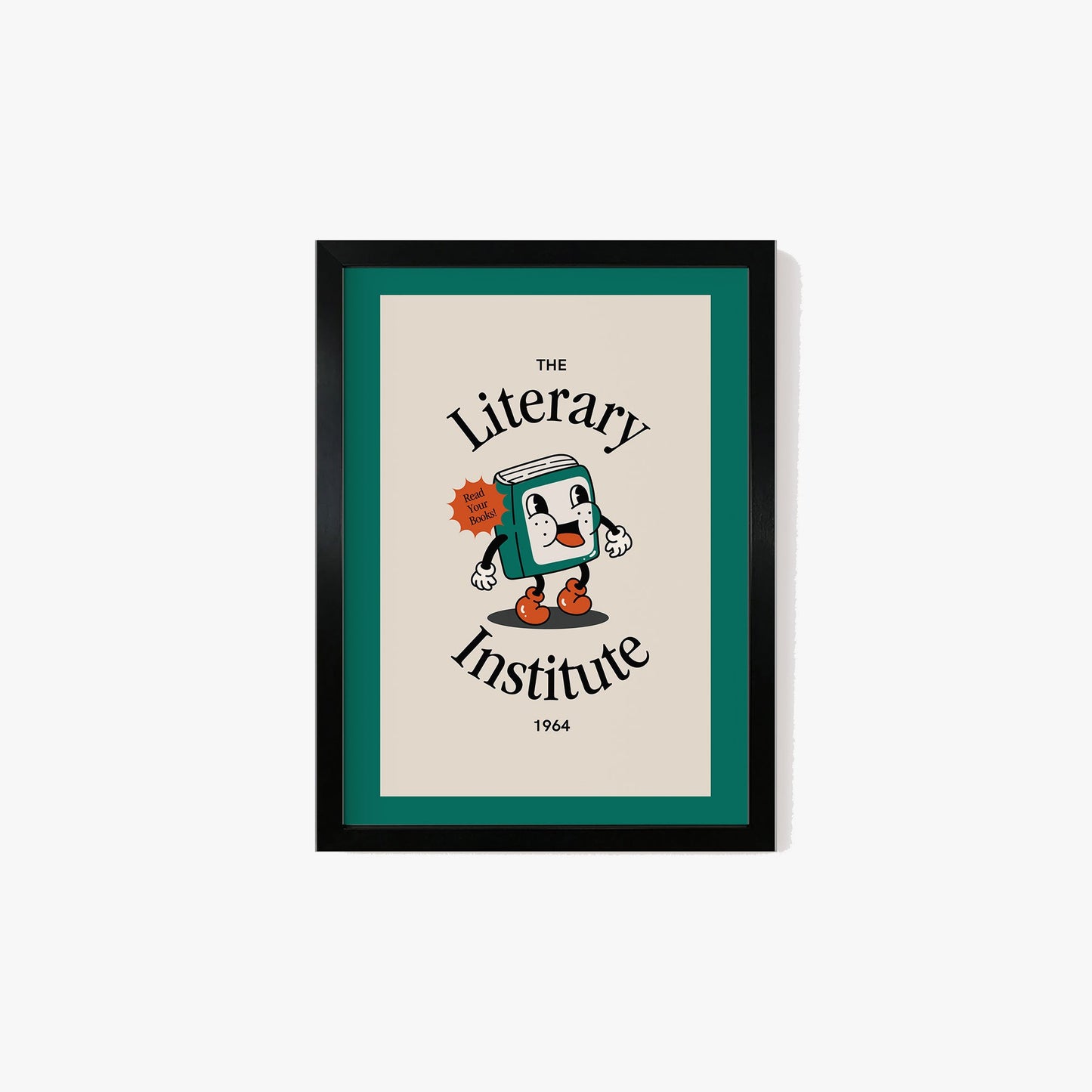 Retro The Literary Institute Print