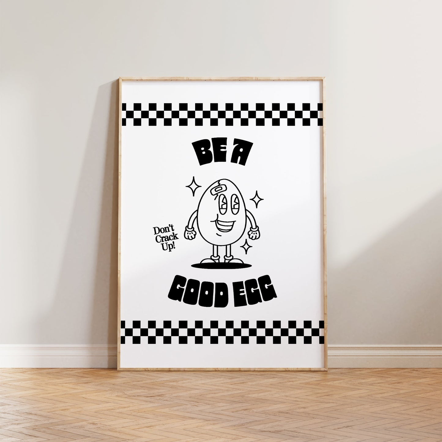 Retro Kitchen Be A Good Egg Print