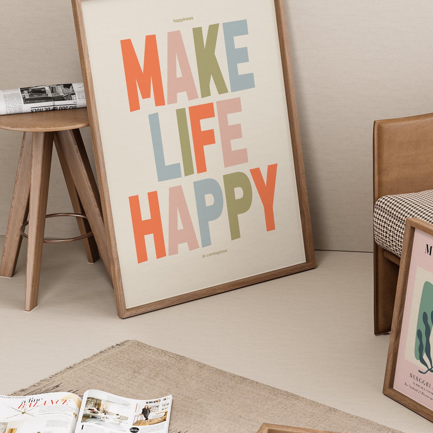 Make Life Happy Print