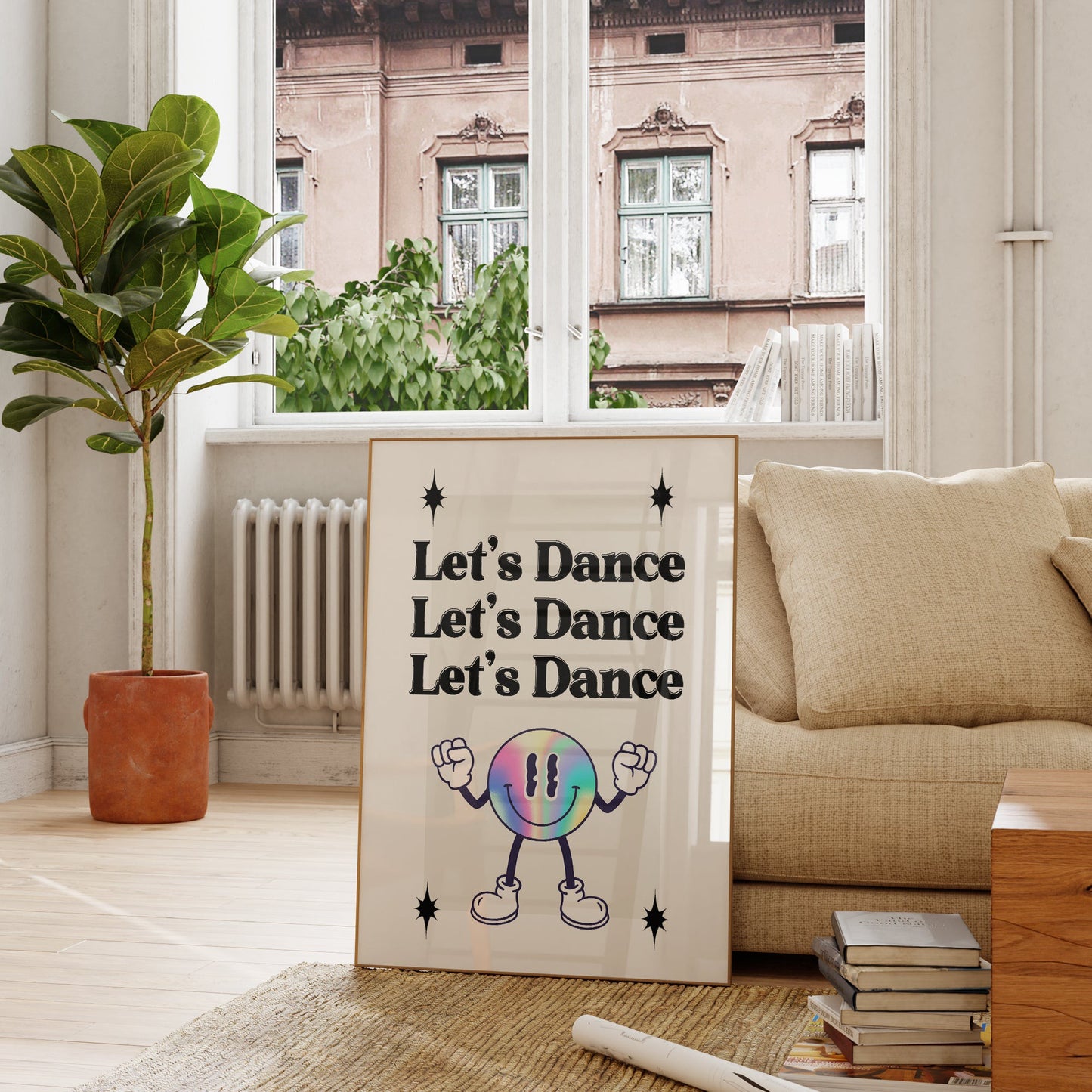 Retro Let's Dance Print