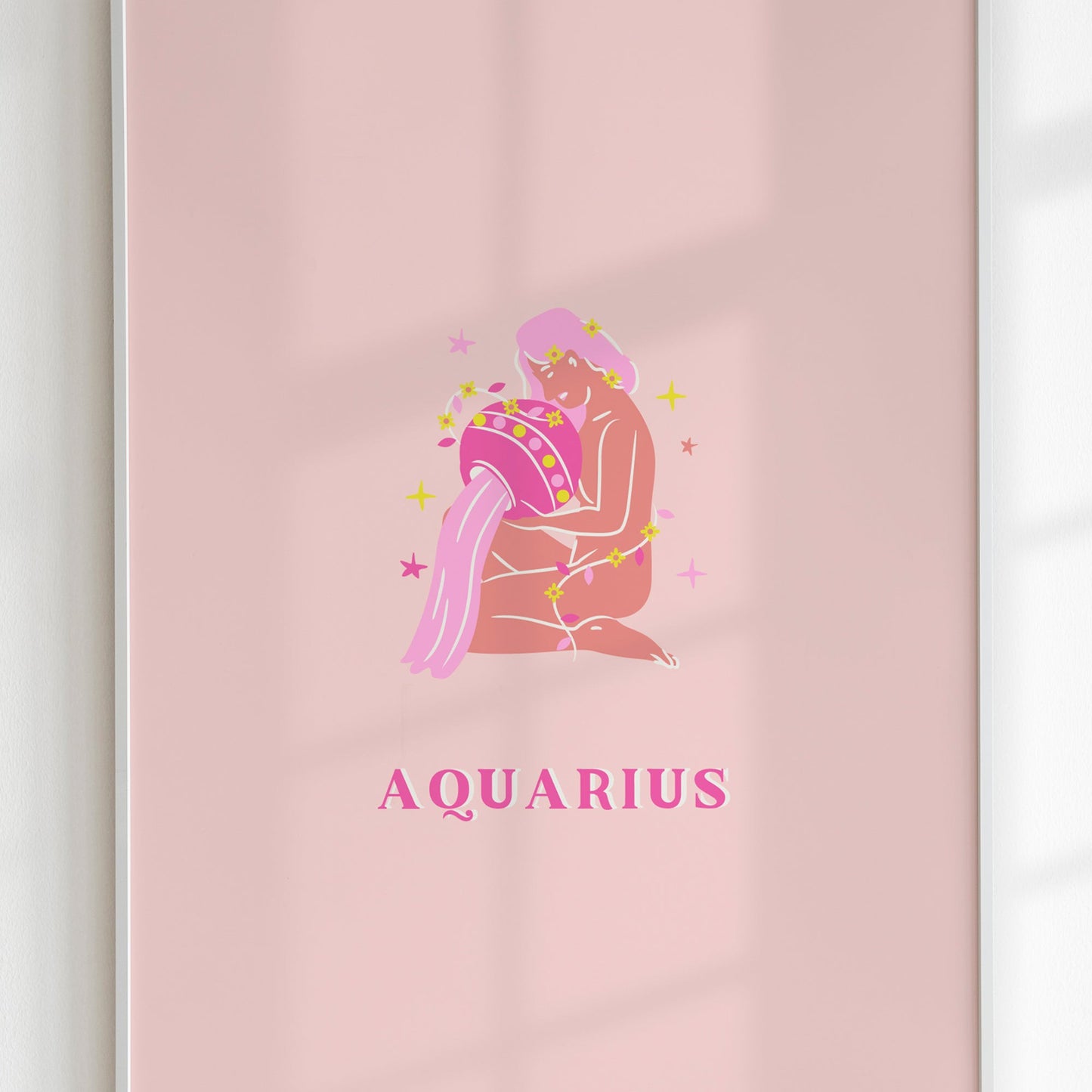 Aquarius Pink Print