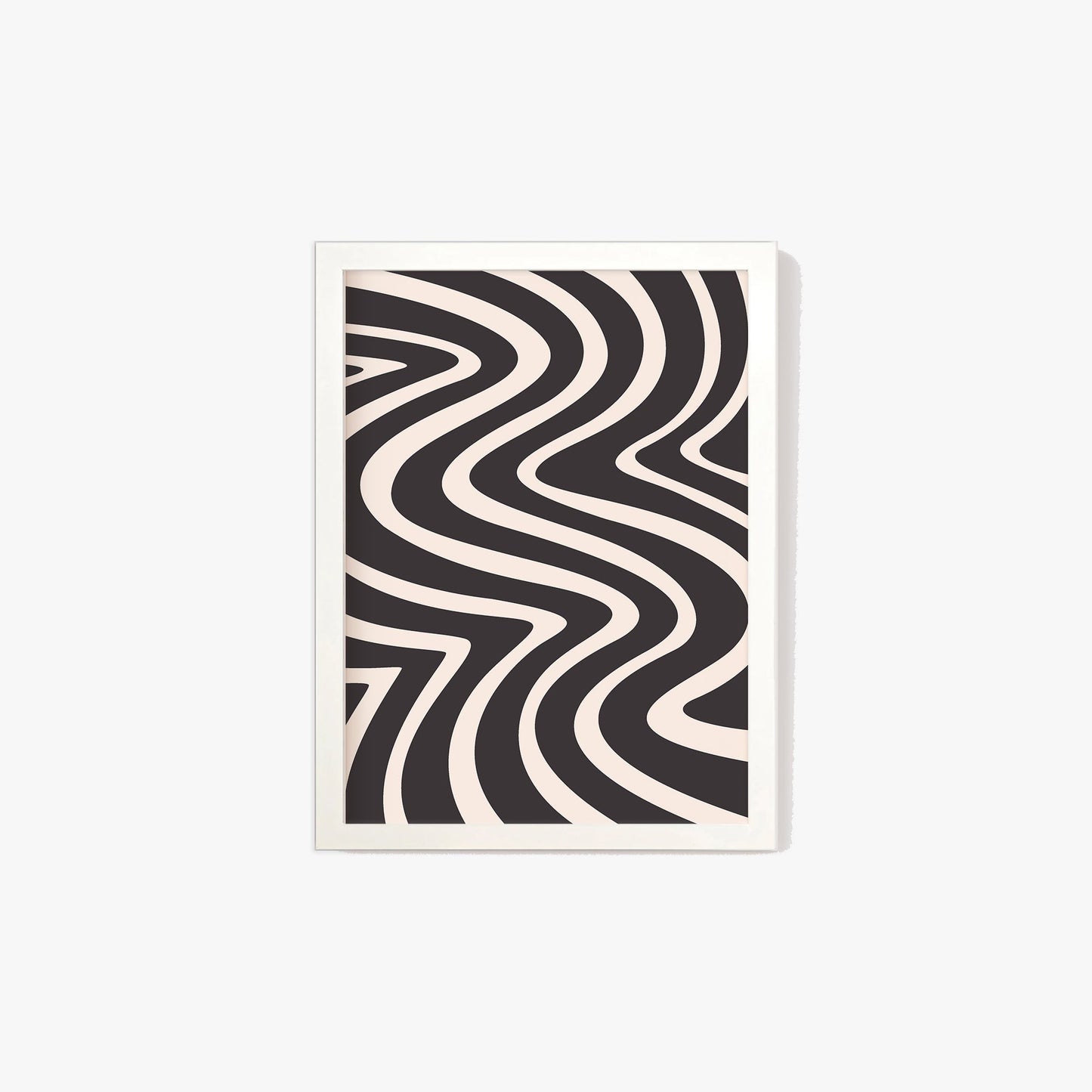 Abstract Wavy Pattern Print