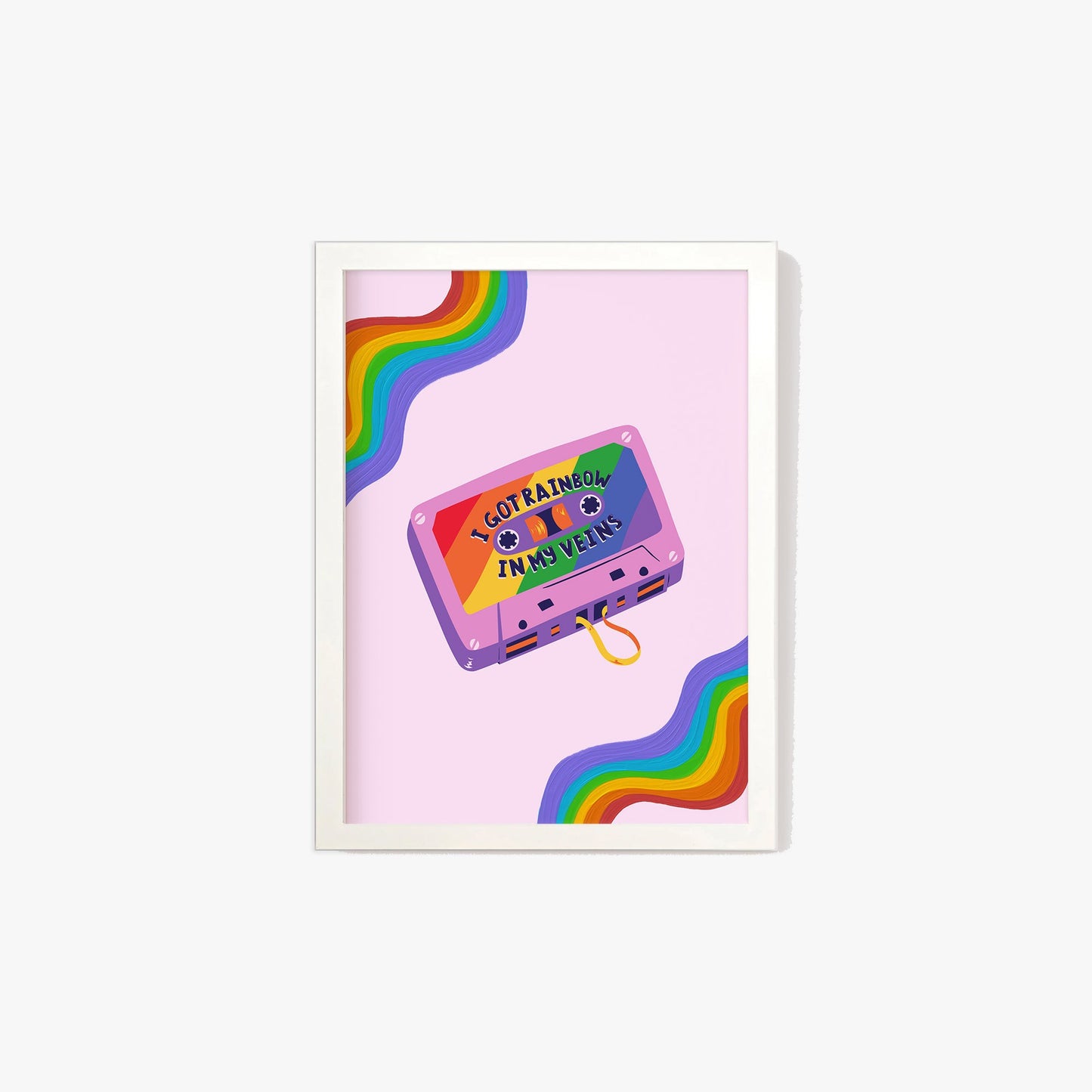 I Got Rainbow In My Veins Pride Print