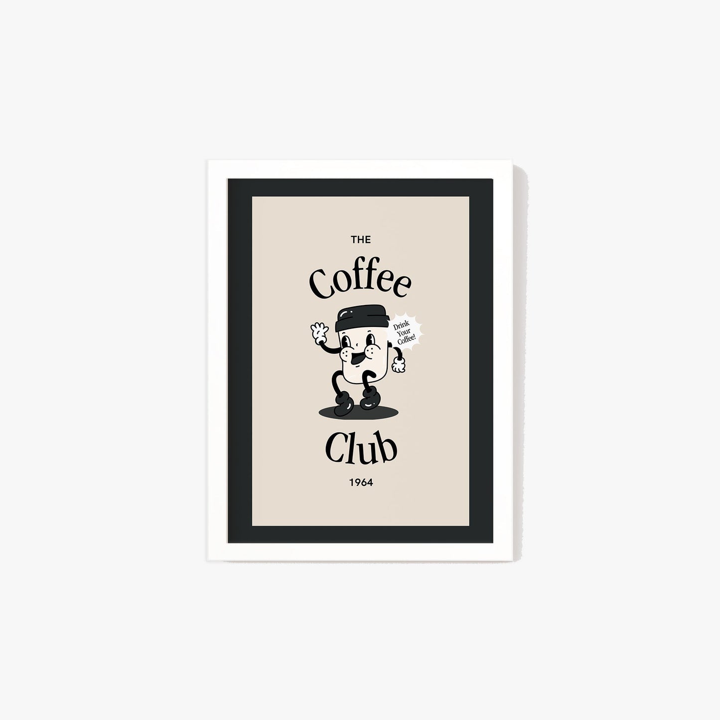 Retro Coffee Club Print