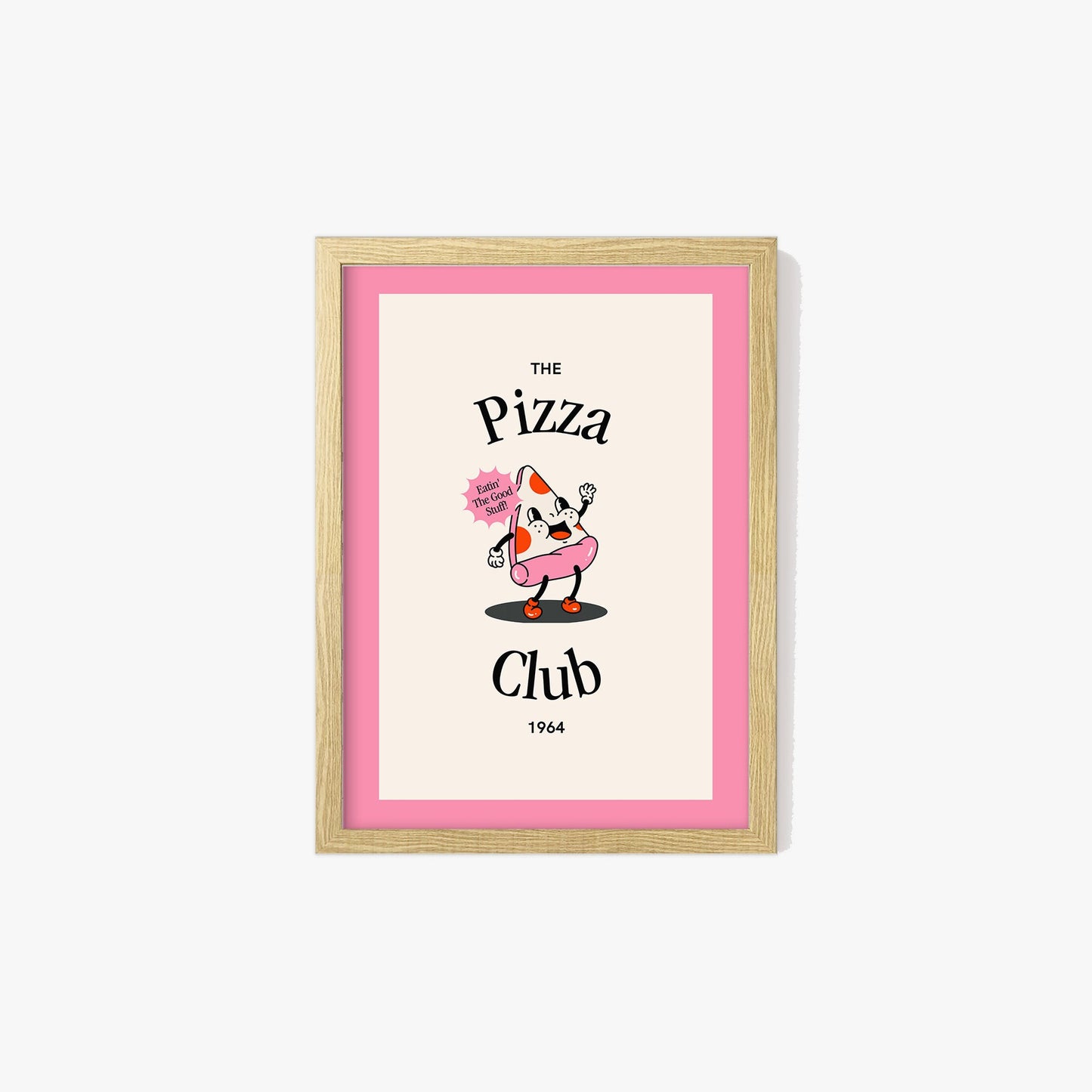 Retro Pizza Club Print