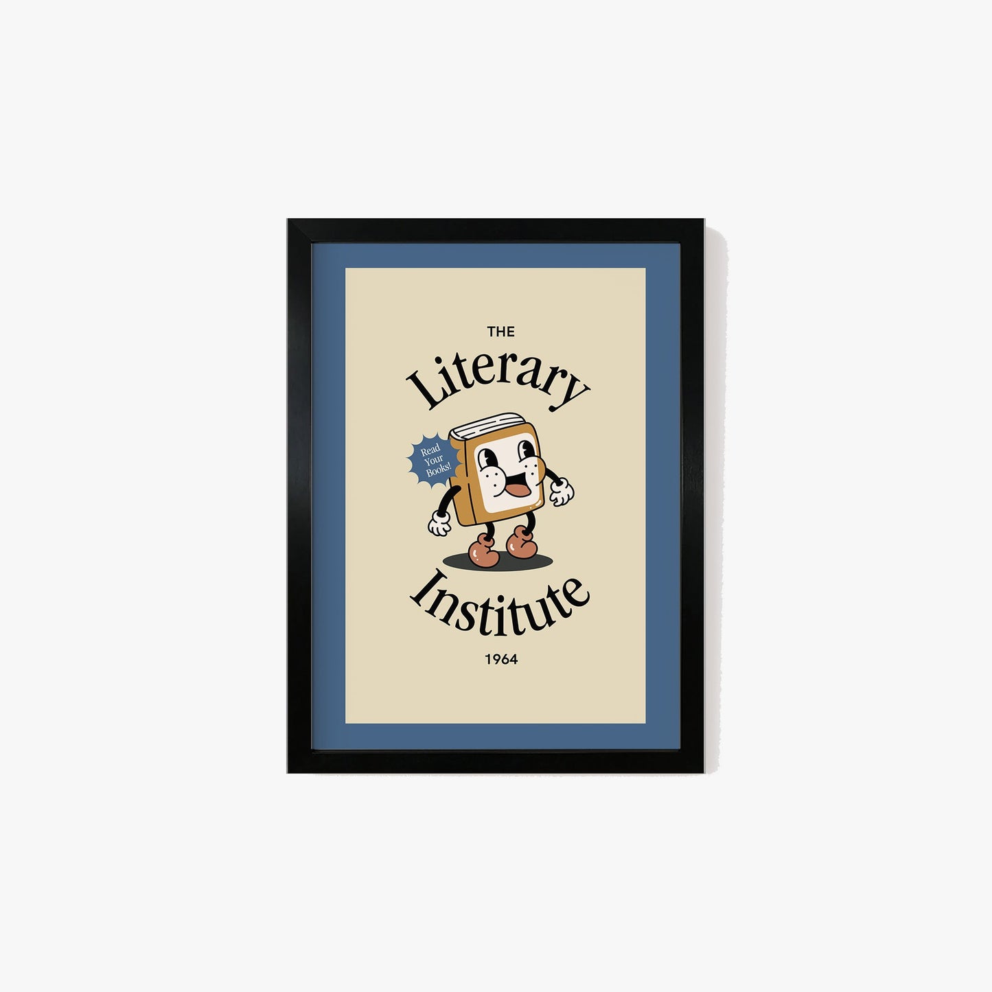 Retro The Literary Institute Print